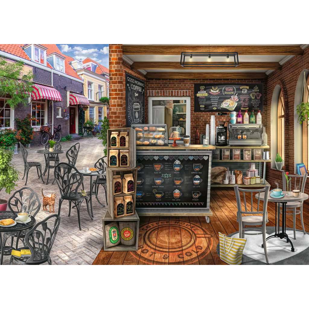 Ravensburger Quaint Cafe 1000pc - Image 2