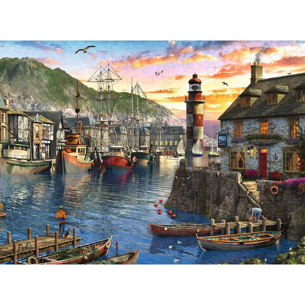 Ravensburger Sunrise at the Port 500pc Puzzle - Image 2