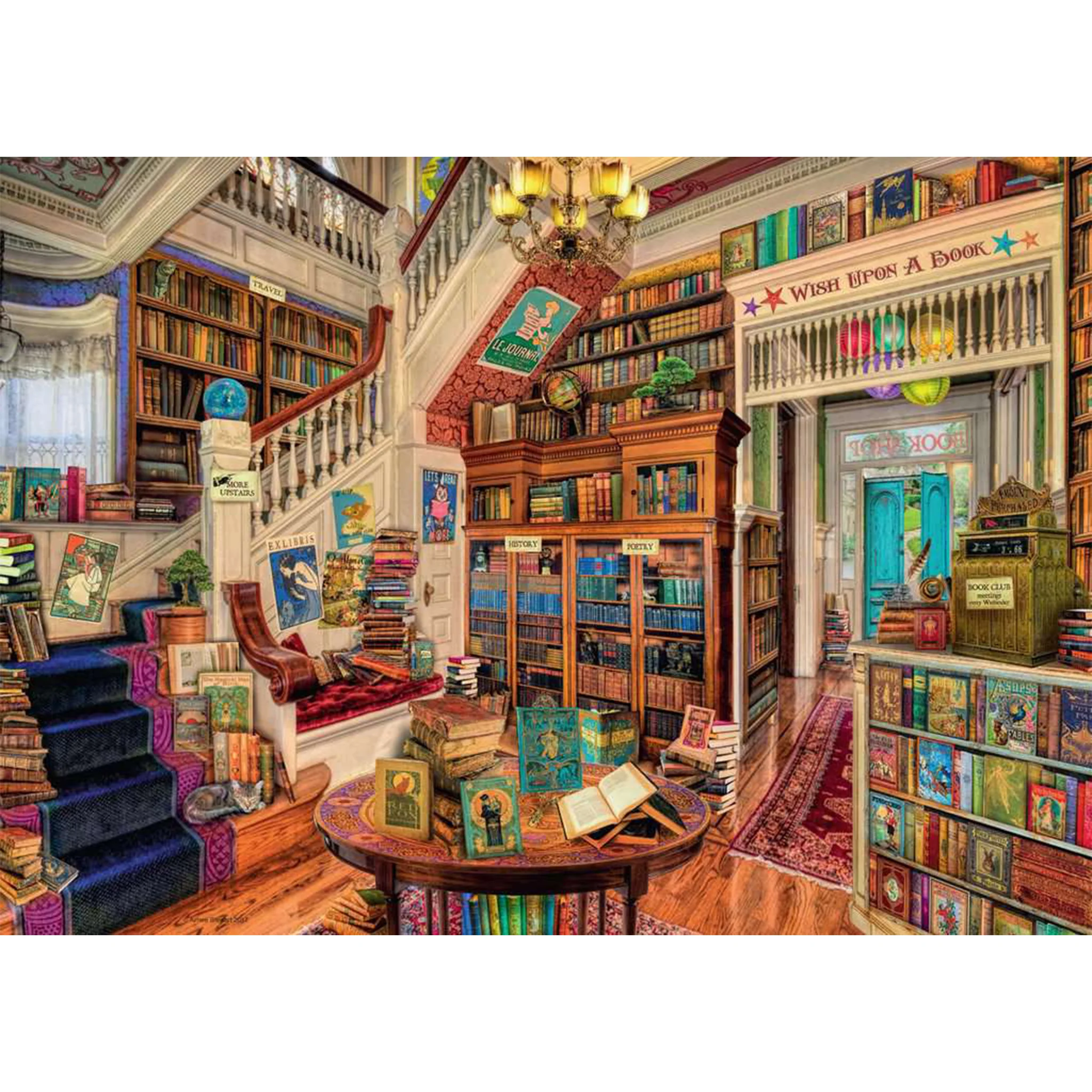 Ravensburger The Fantasy Bookshop Puzzle 1000pc - Image 2