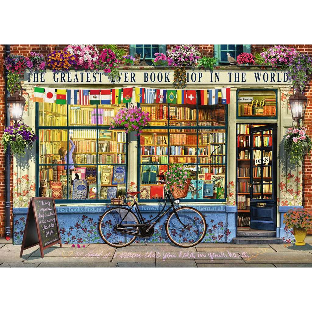 Ravensburger The Greatest Bookshop Puzzle 1000pc - Image 2