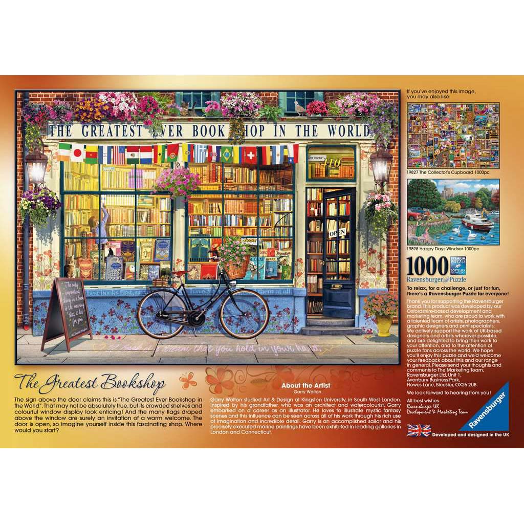 Ravensburger The Greatest Bookshop Puzzle 1000pc - Image 3