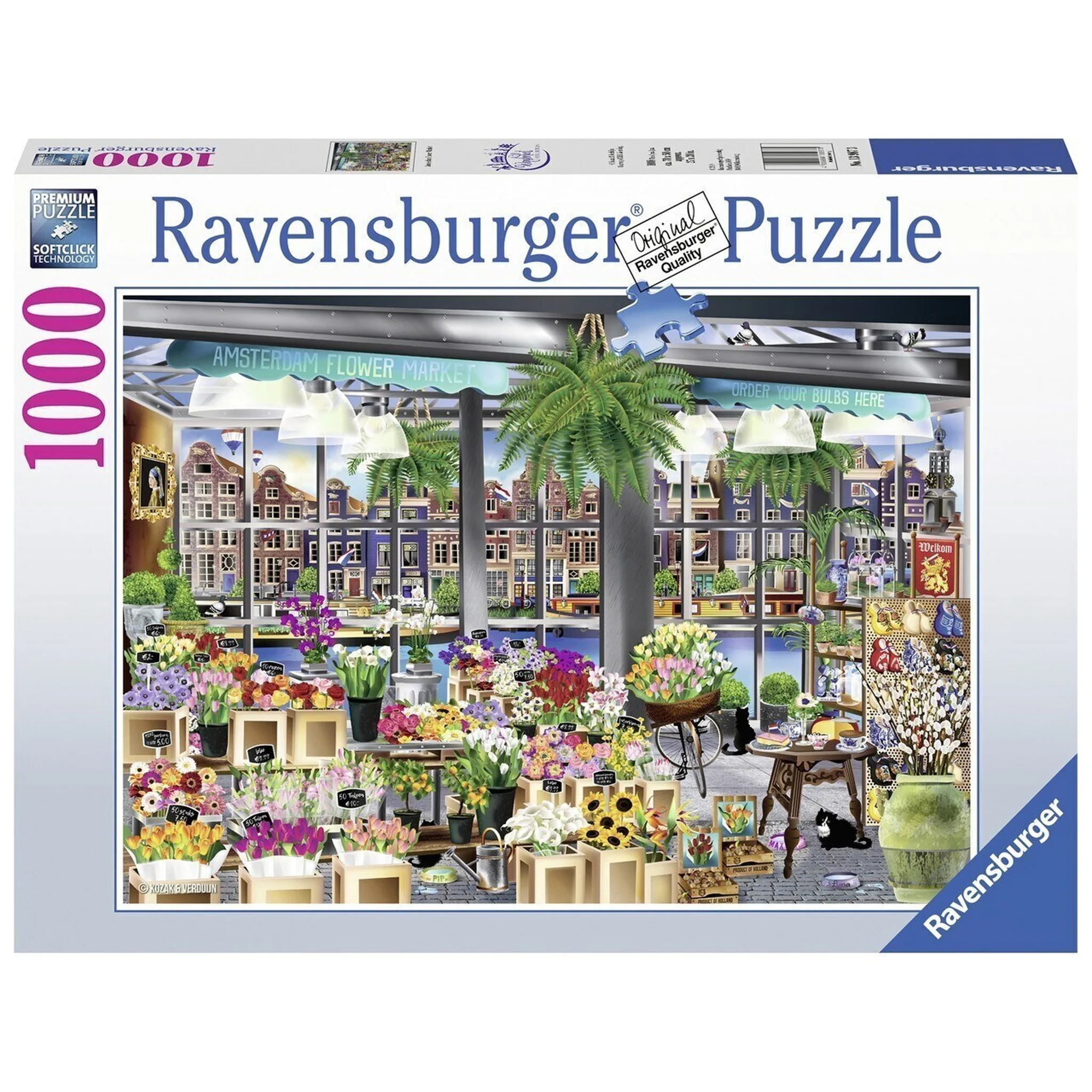 Ravensburger Wanderlust Amsterdam Flower Market 1000pc