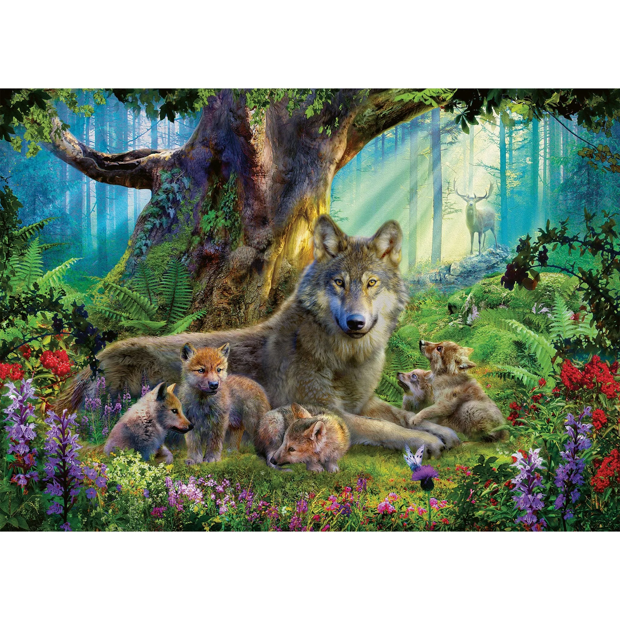 Ravensburger Wolves in the Forest 1000pc - Image 2