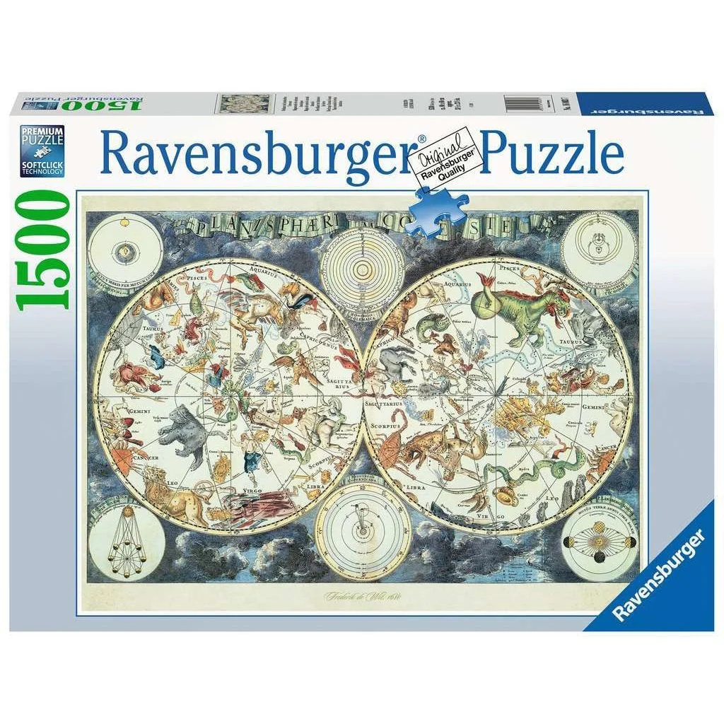 Ravensburger World Map of Fantastic Beasts 1500pc