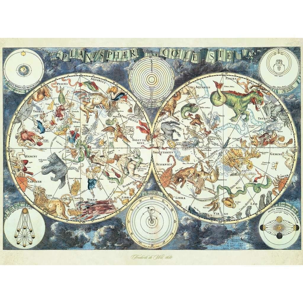 Ravensburger World Map of Fantastic Beasts 1500pc - Image 2