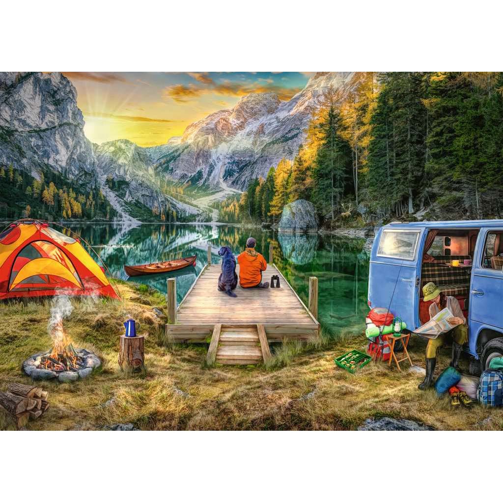 Ravensburger Wunderlust Calm Campsite Puzzle 1000p - Image 2