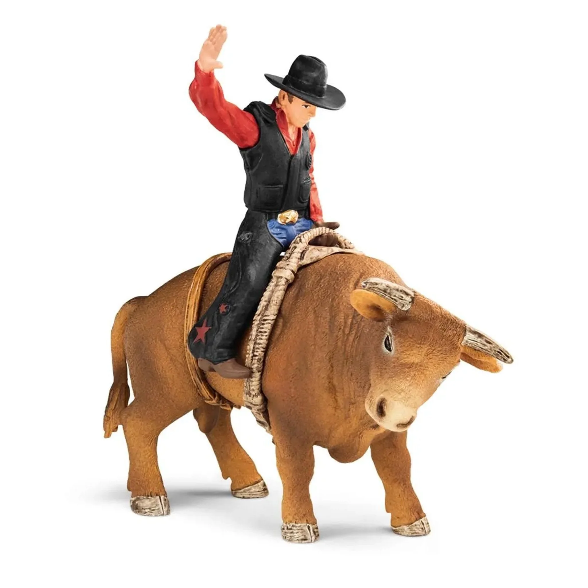 Schleich Exclusive Cowboy and bull - Damaged