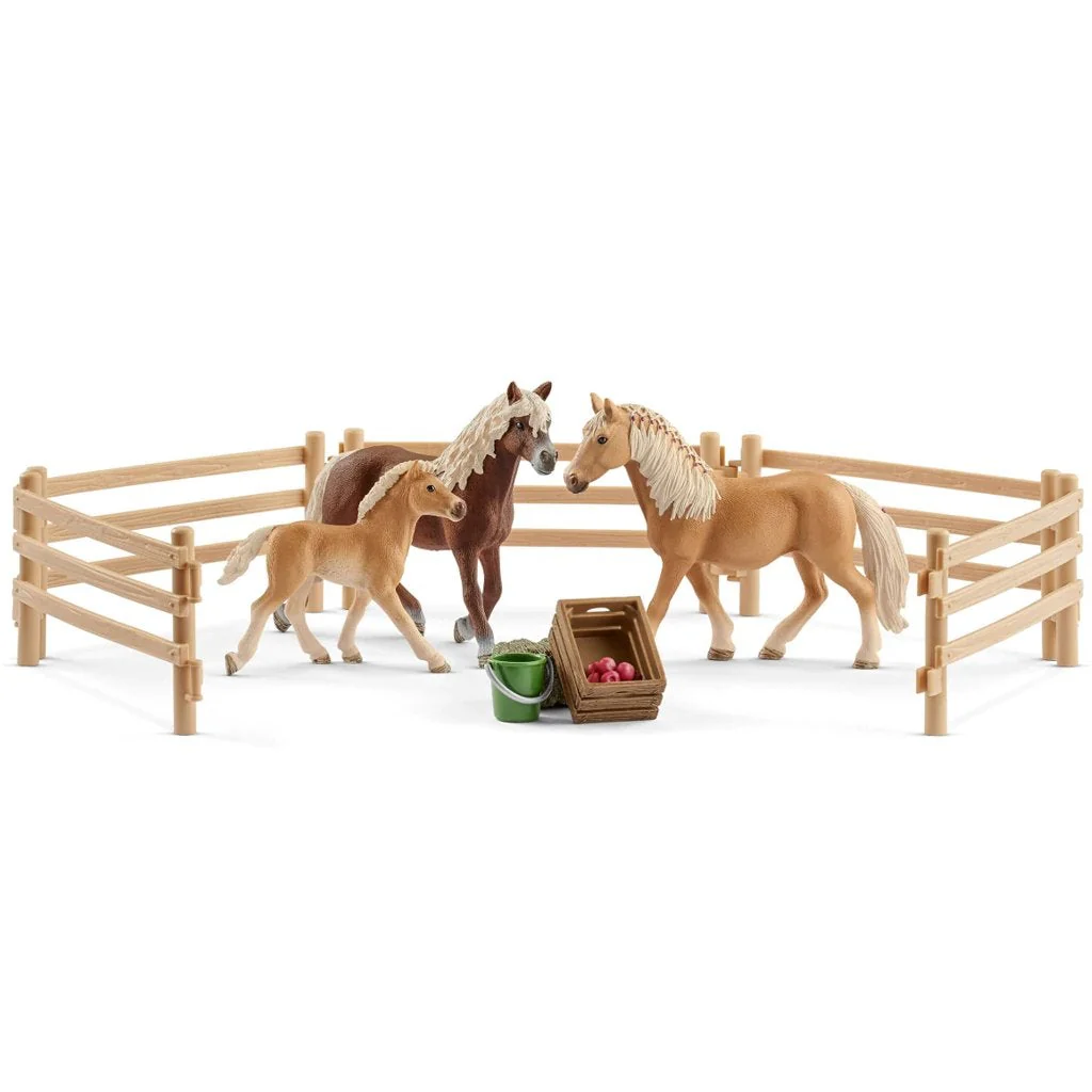 Schleich Haflinger Family in the Meadow Exclusive