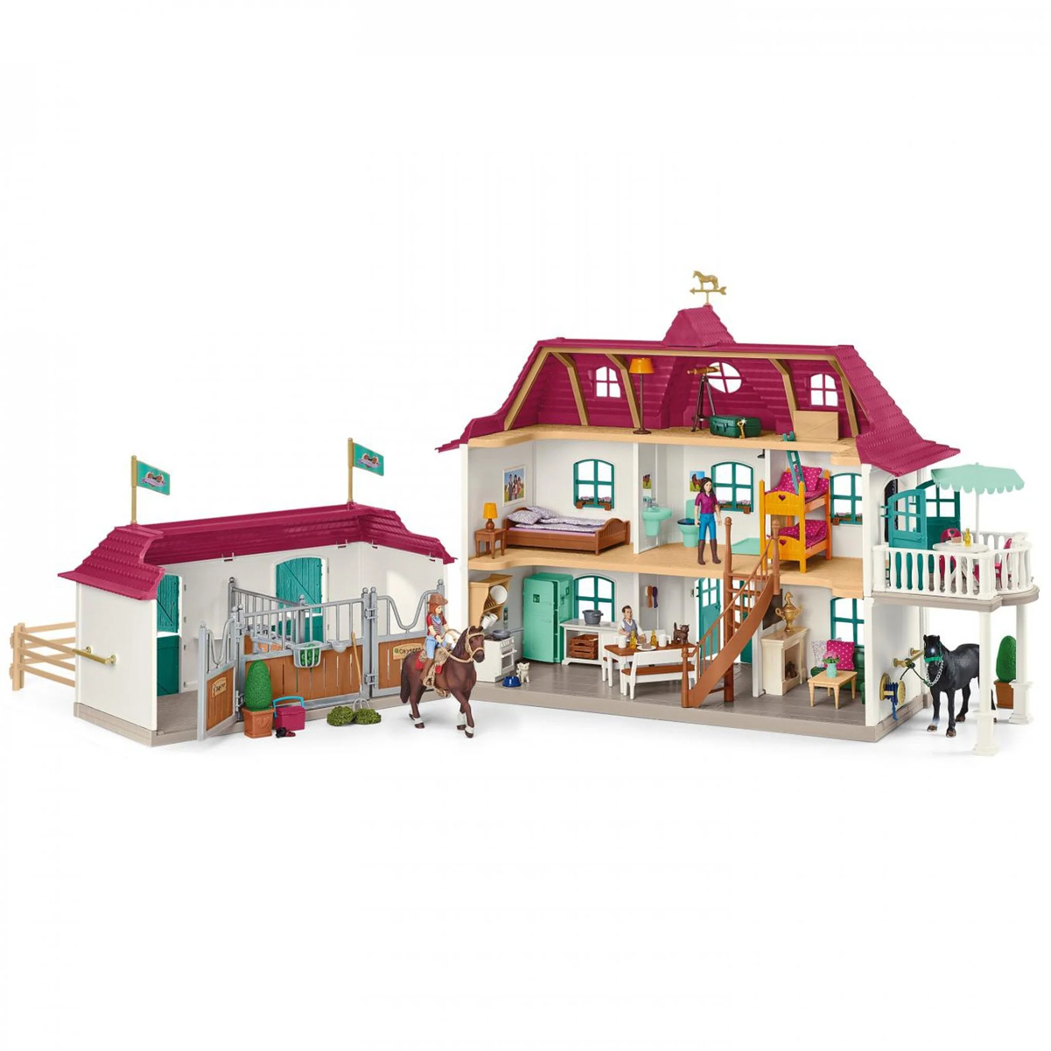 Schleich Horse Club Lakeside Horse Farm - Damaged Box