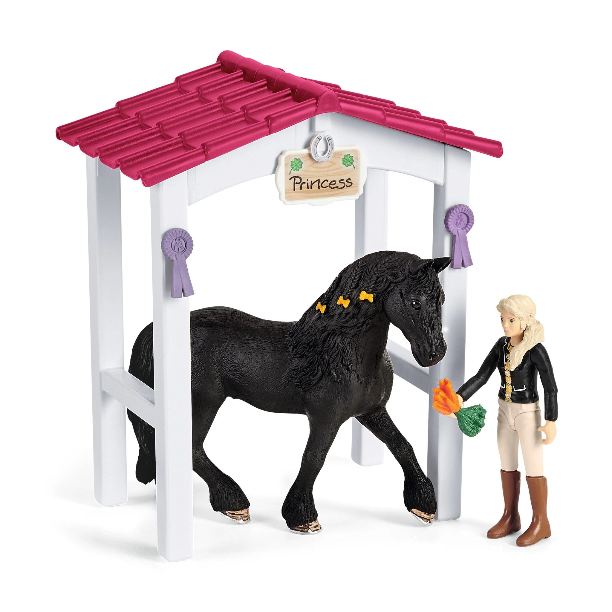 Schleich Horse Stall with Tori & Princess - Image 4
