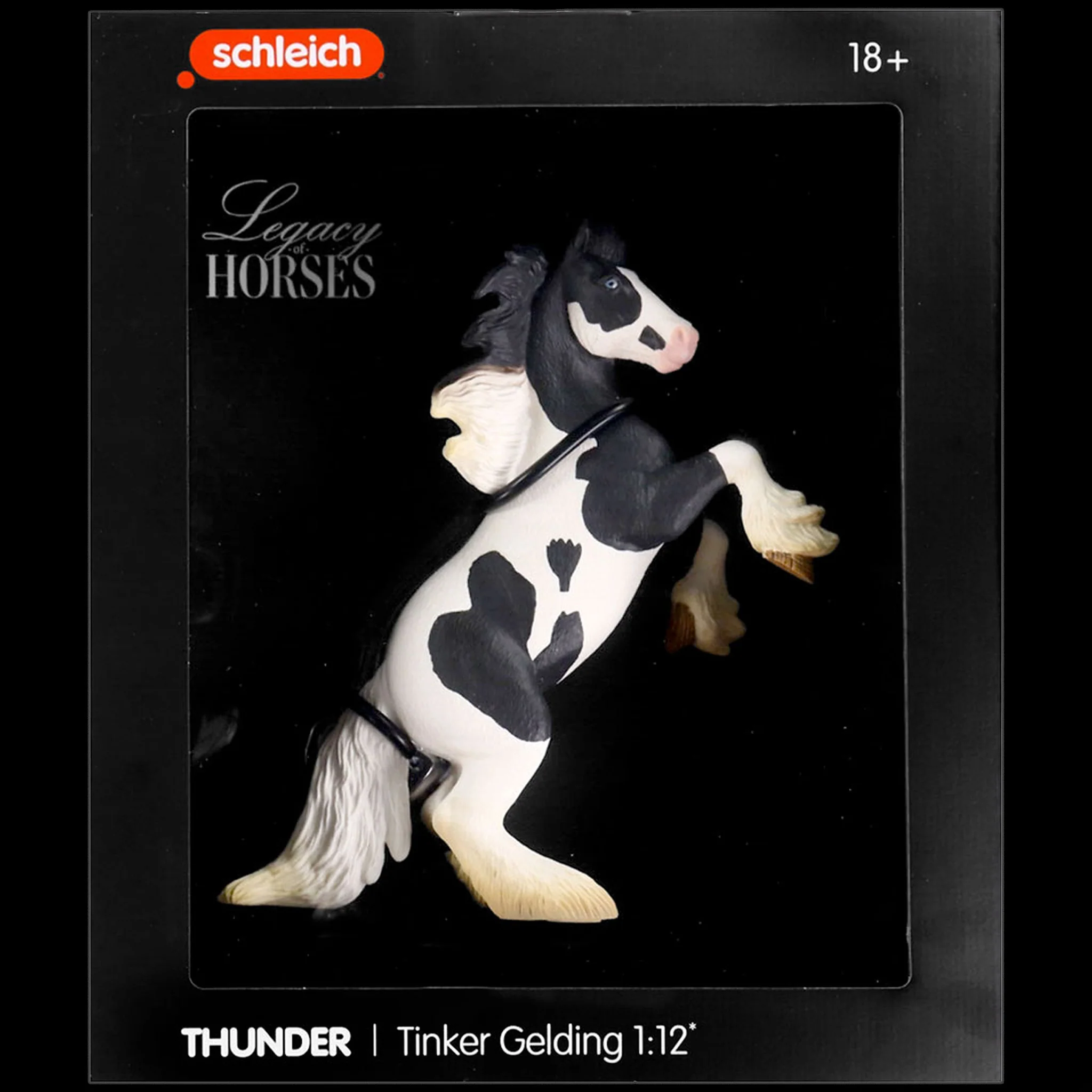 Schleich Legacy of Horses: Thunder the Tinker Gelding 1:12 - Image 6