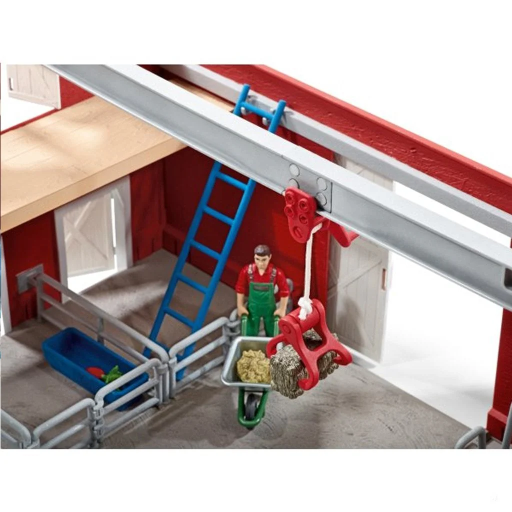 Schleich Large Red Barn with Black Angus - Image 6