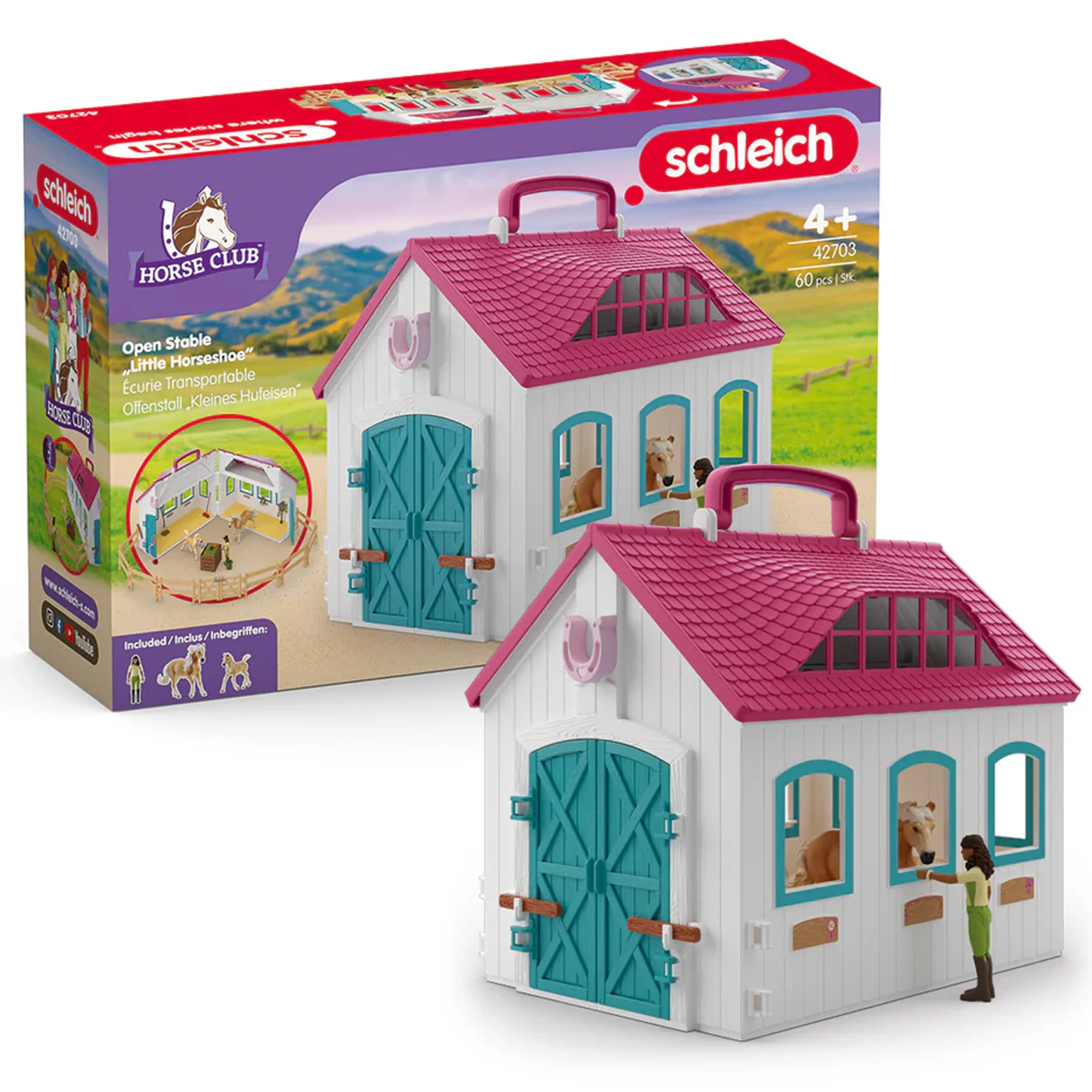 Schleich Little Horseshoe Open Stable - Damaged Box