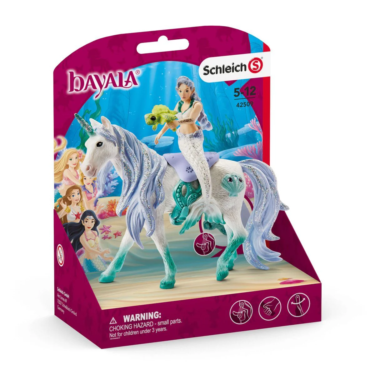 Schleich Mermaid Riding On Sea Unicorn - Image 2