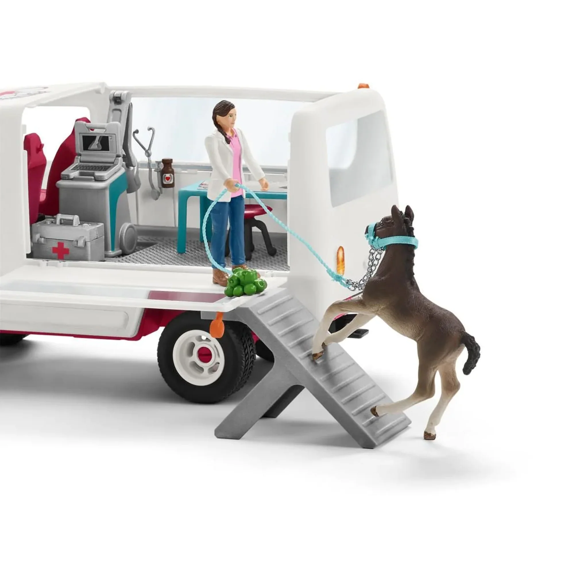 Schleich Mobile Vet with Hanoverian Foal - Incomplete Set - Image 4