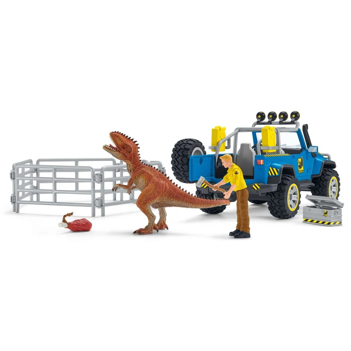 Schleich Off-Road Vehicle With Dino Outpost - Image 2