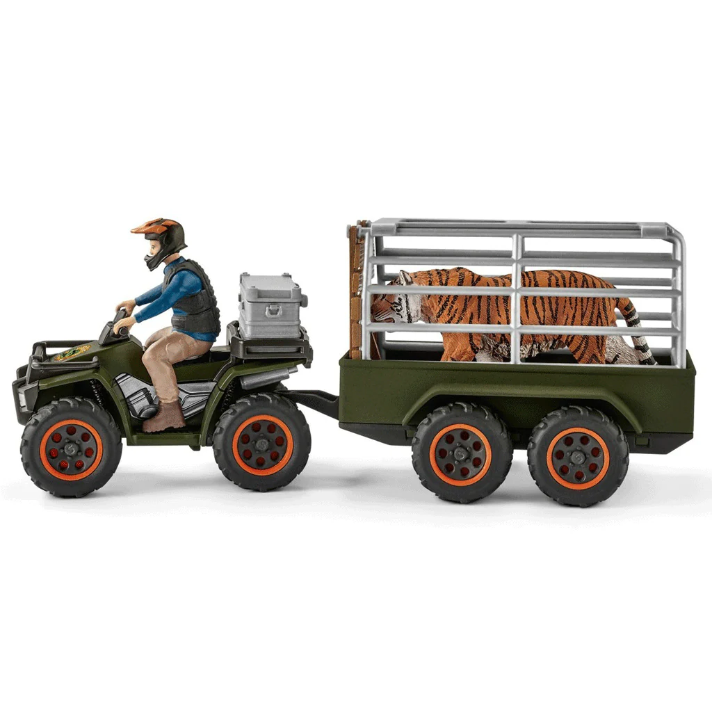 Schleich Quad Bike with Trailer & Ranger