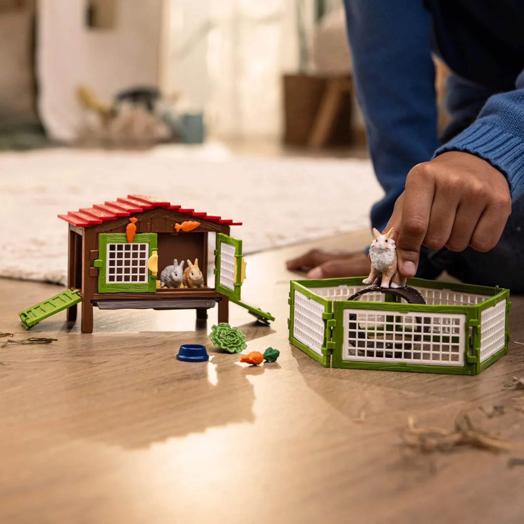 Schleich Rabbit Hutch - Damaged Box - Image 2