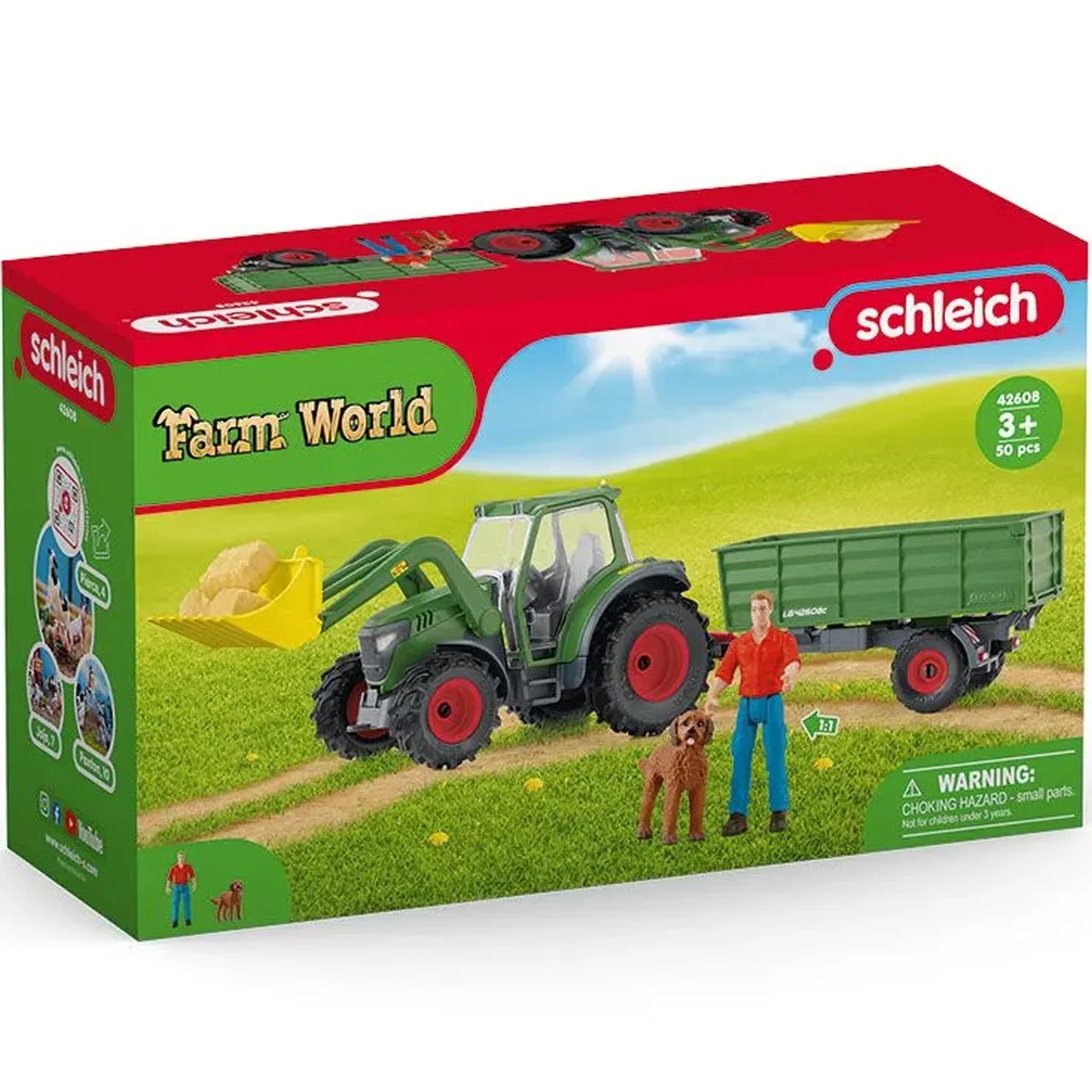Schleich Tractor with Trailer - Image 10