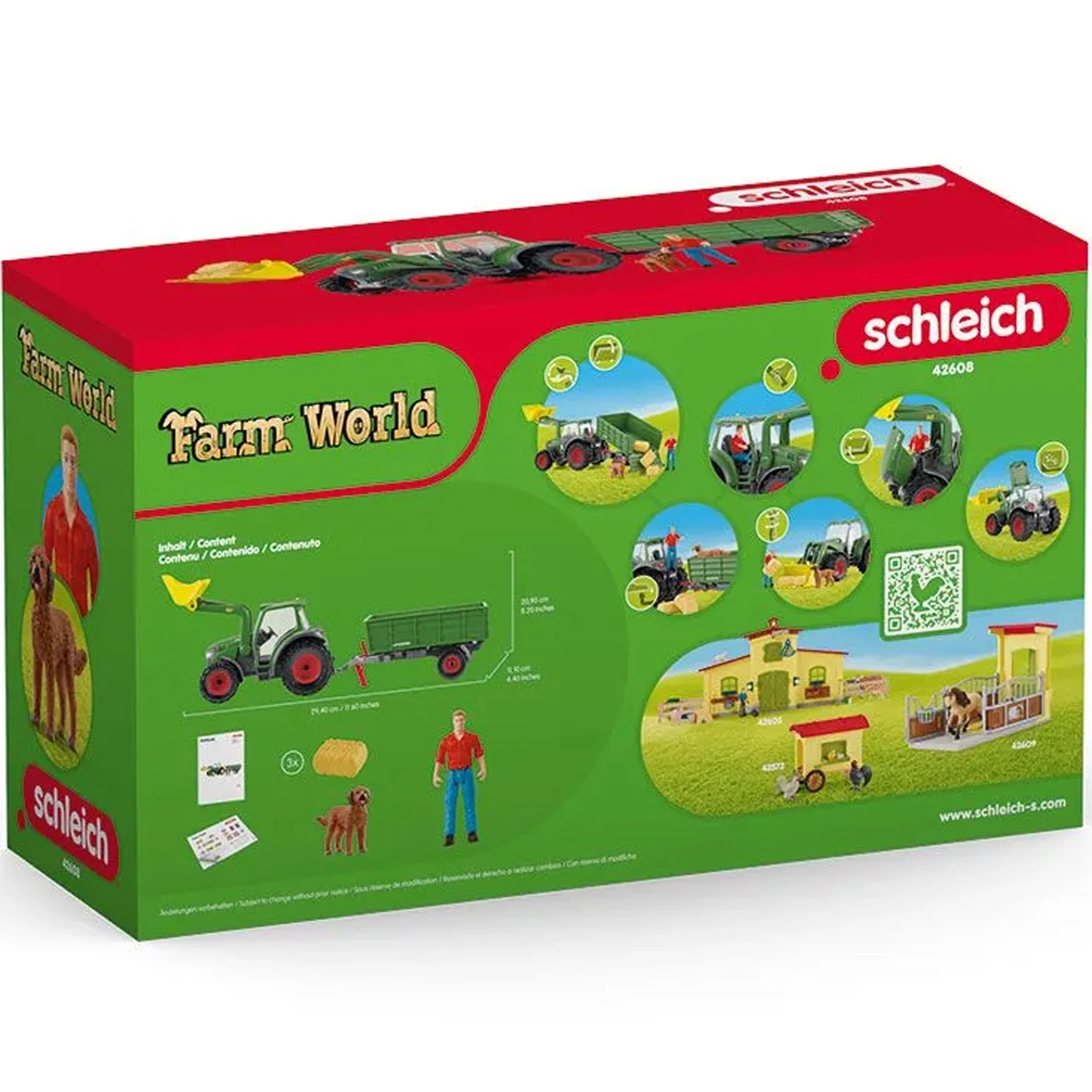 Schleich Tractor with Trailer - Image 11