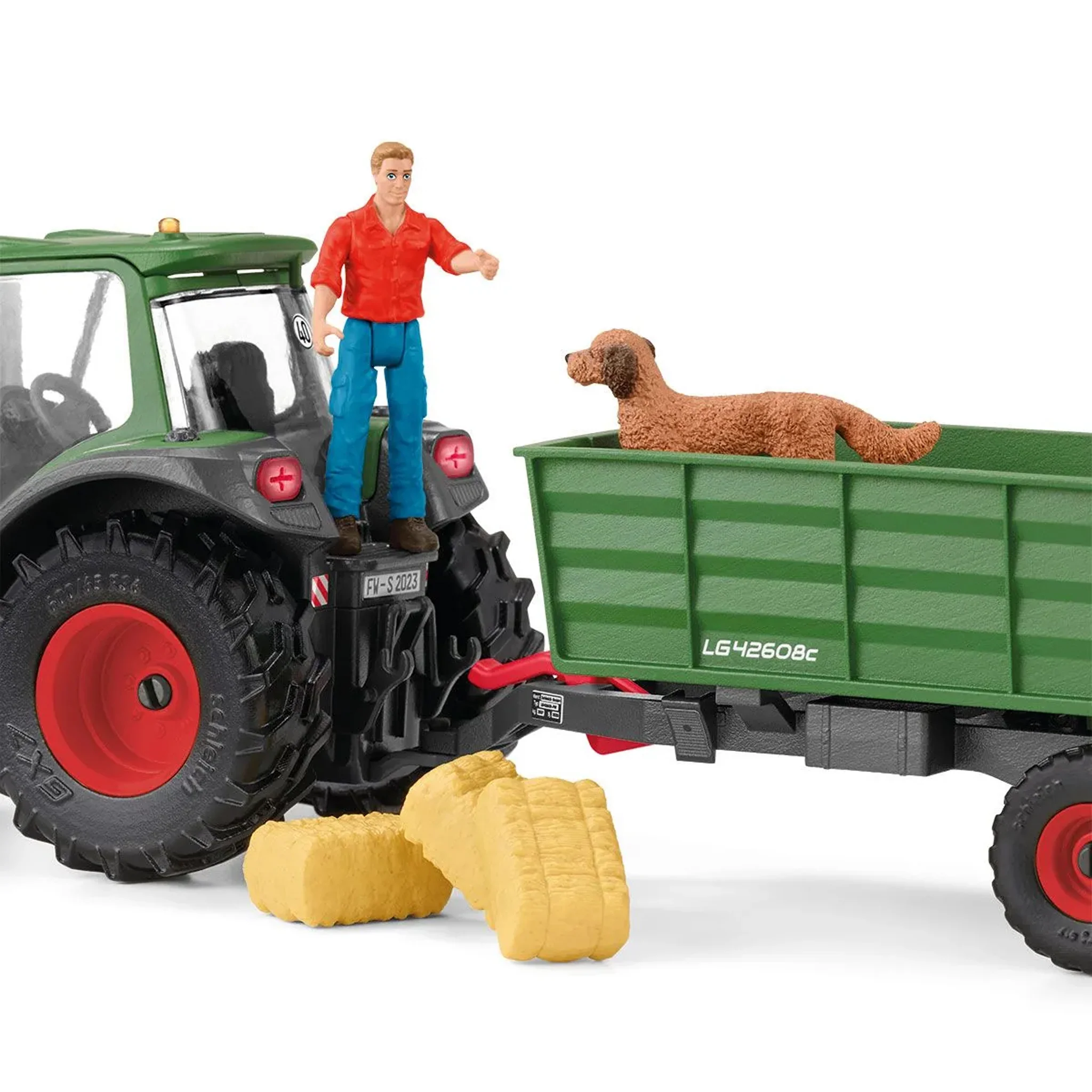Schleich Tractor with Trailer - Image 12