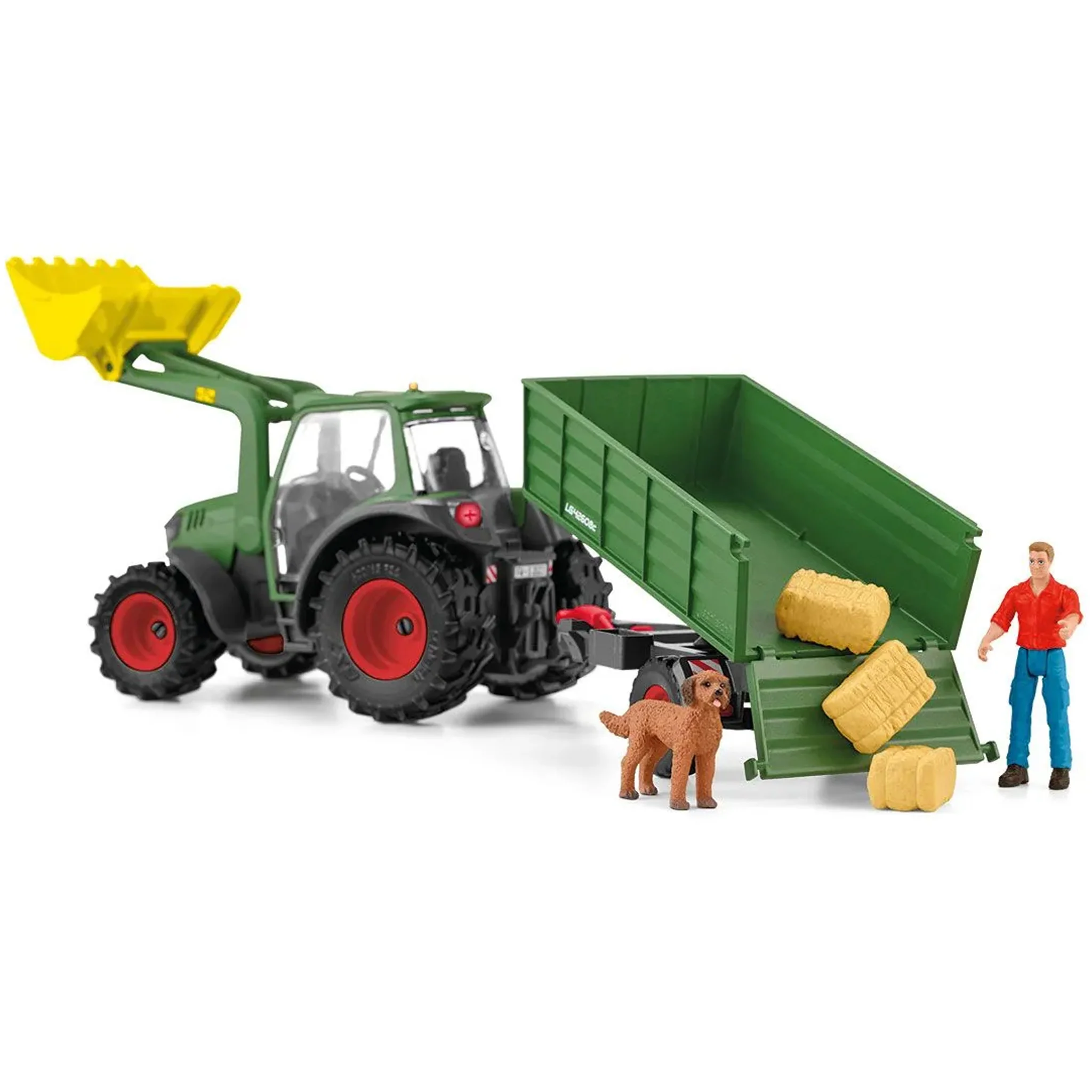 Schleich Tractor with Trailer - Image 13