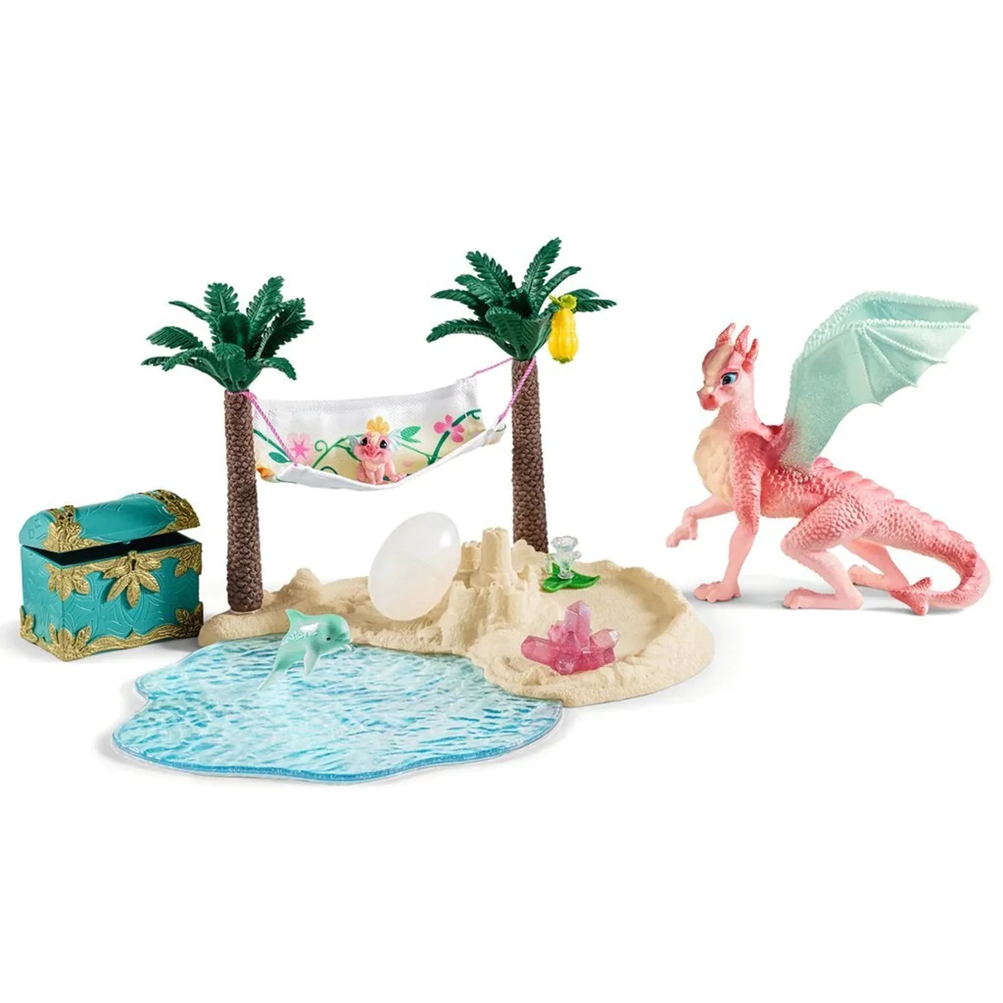Schleich Treasure Island with Dragon Mama and Baby - Image 10
