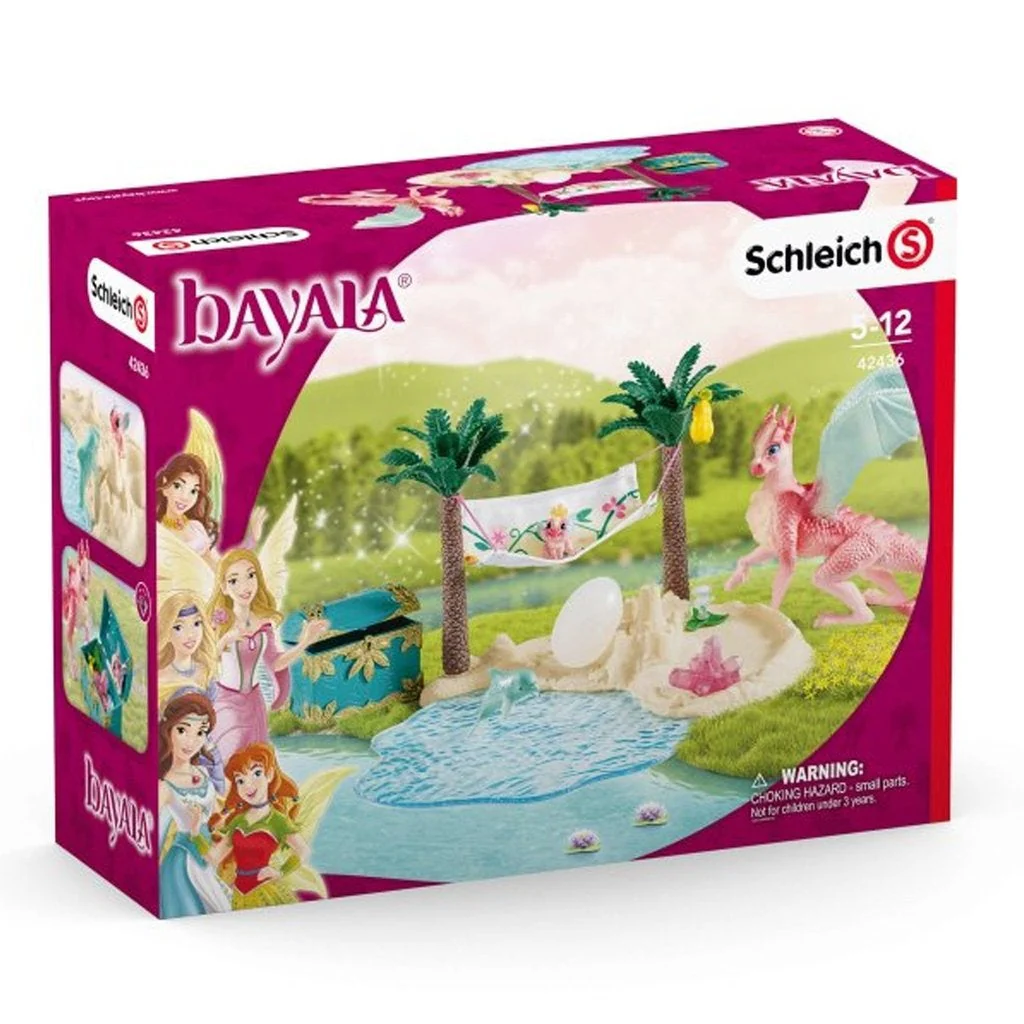 Schleich Treasure Island with Dragon Mama and Baby - Image 9