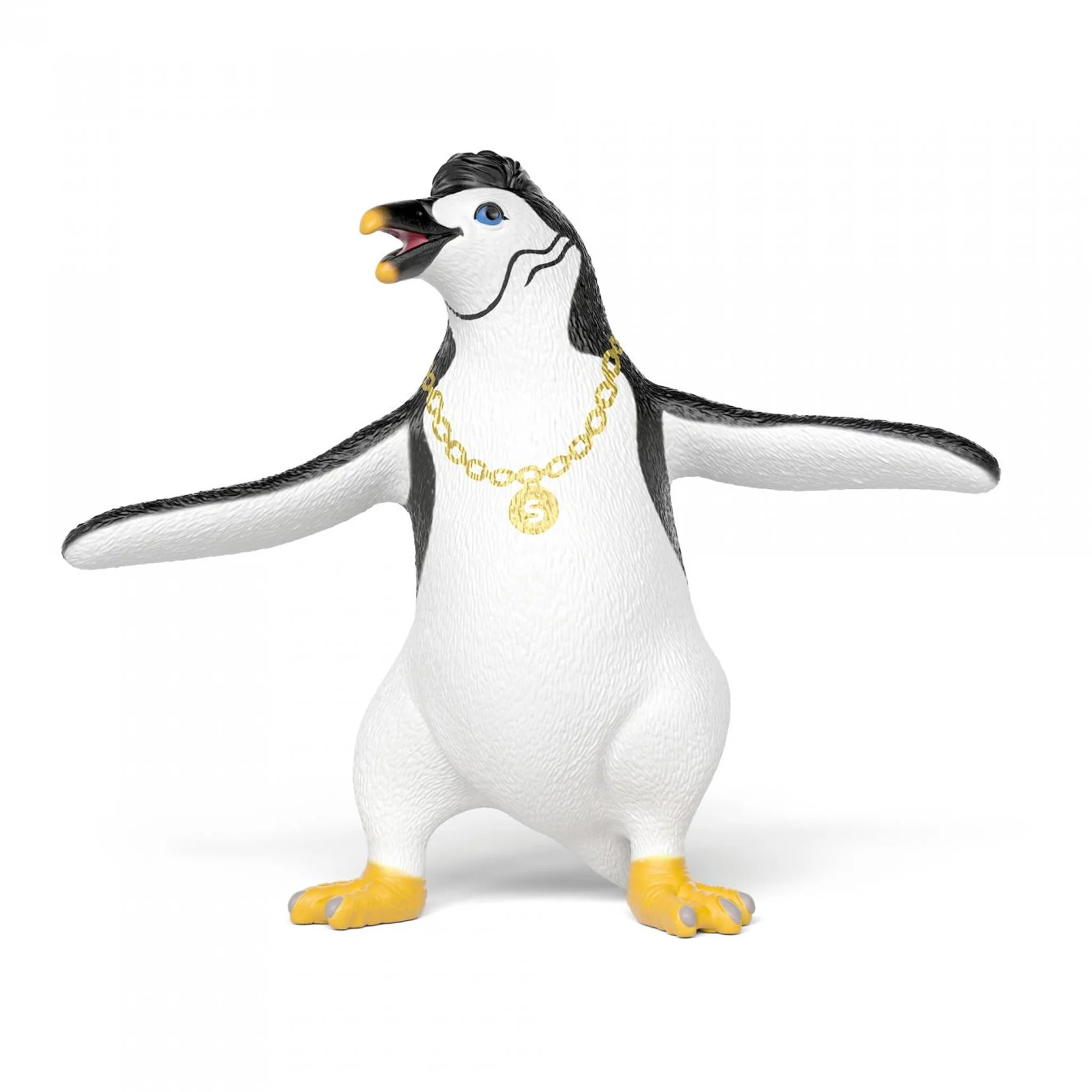 Schleich Yuri the Penguin with Gold Chain - Image 2
