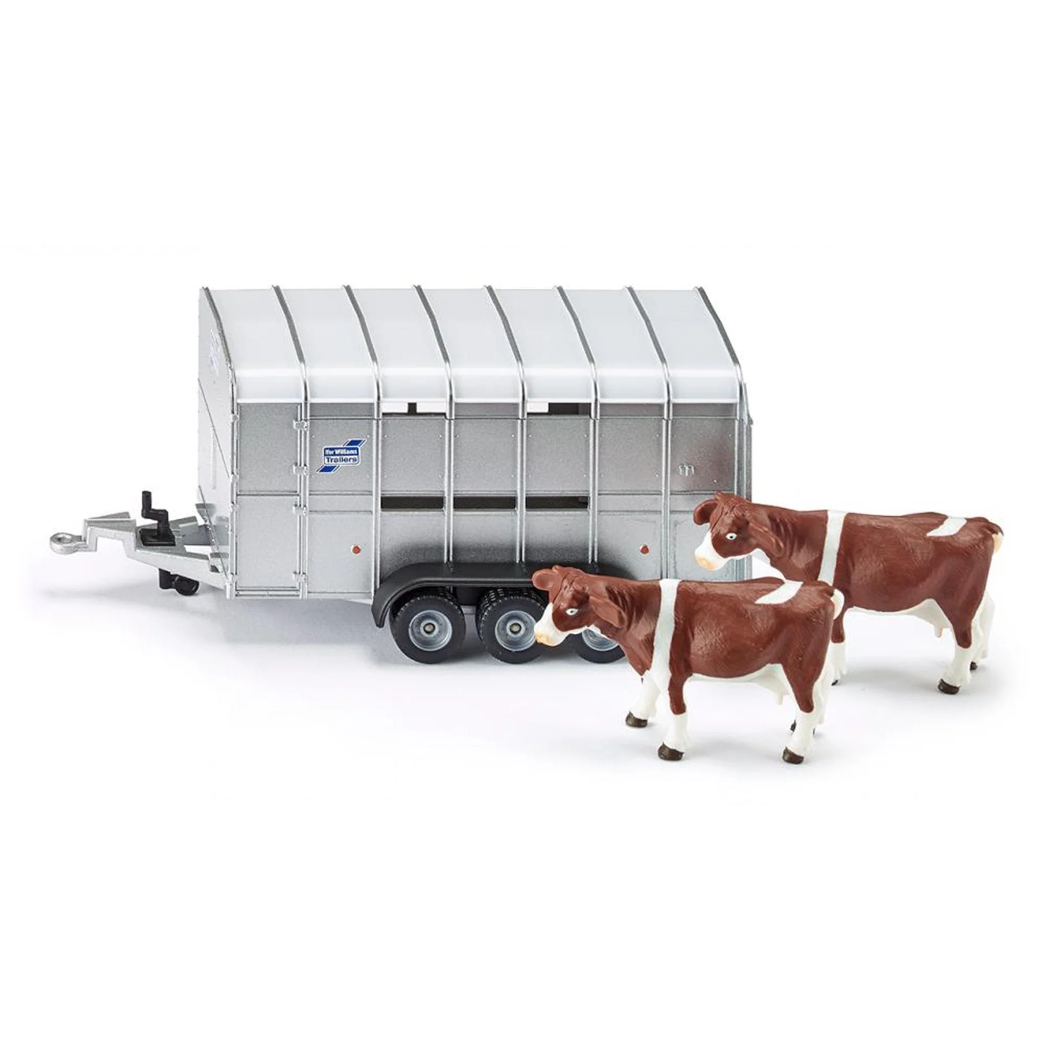 Siku 1:32 IFor-Williams Stock Trailer With 2 Cows