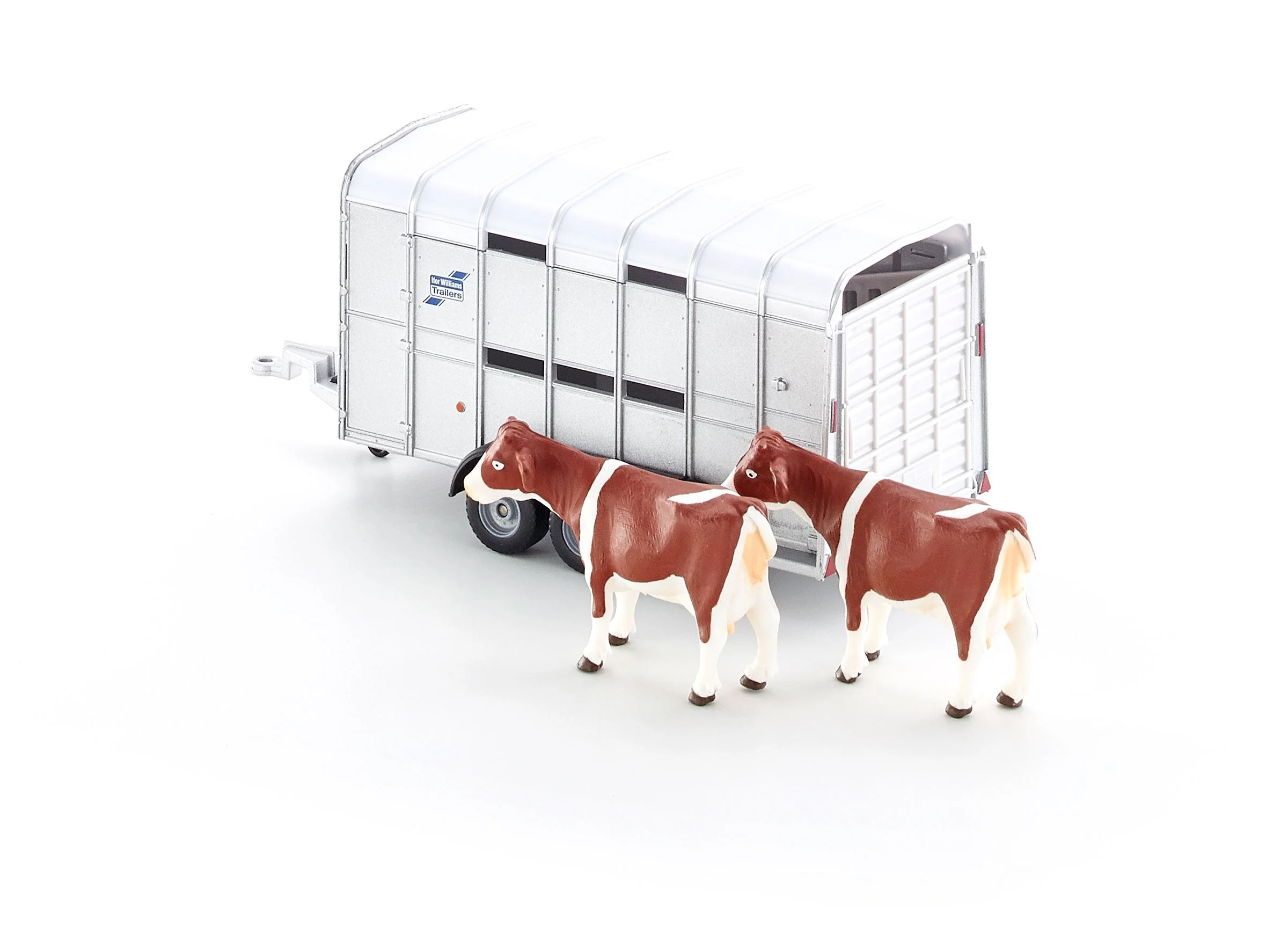 Siku 1:32 IFor-Williams Stock Trailer With 2 Cows - Image 32