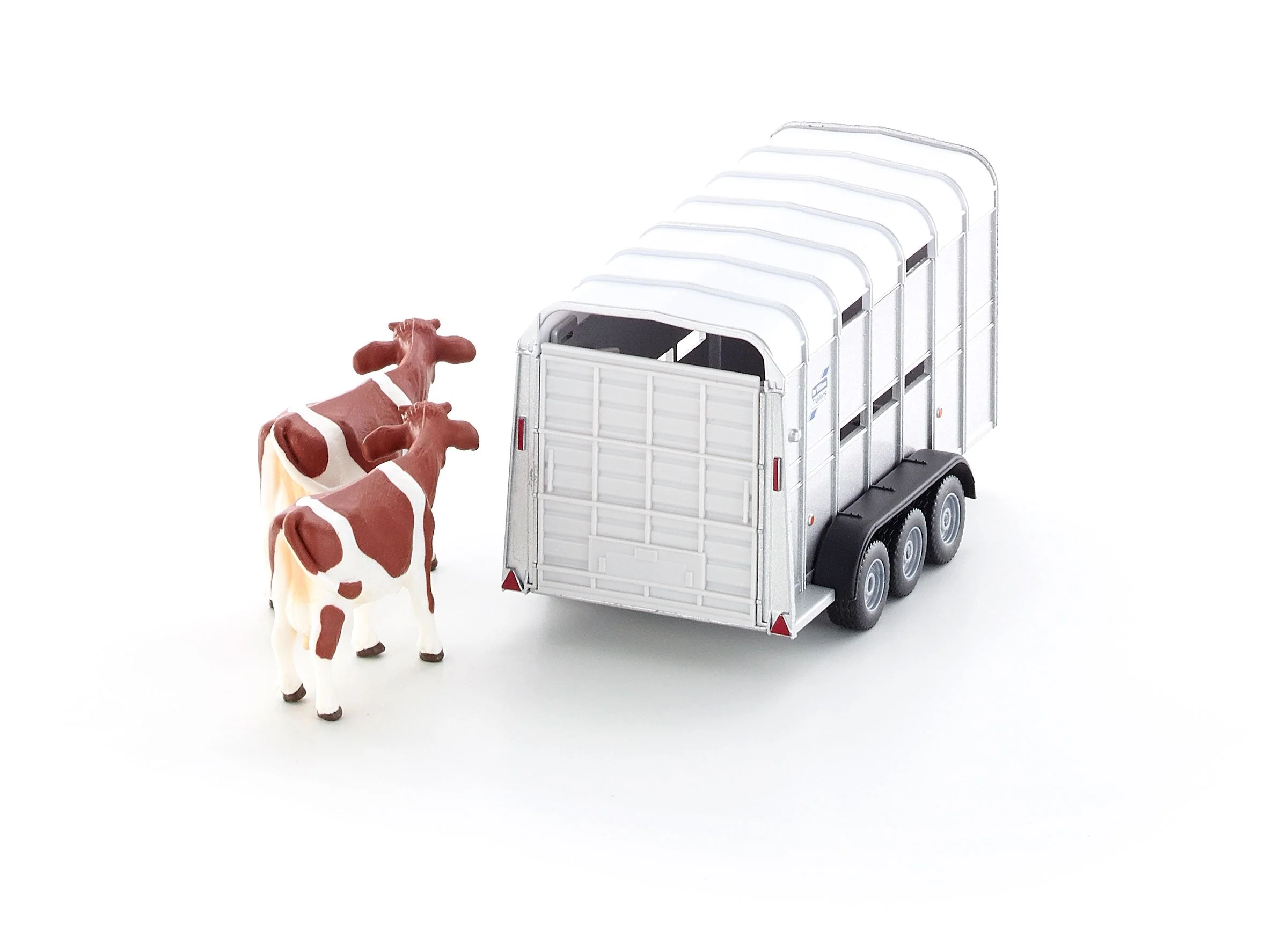 Siku 1:32 IFor-Williams Stock Trailer With 2 Cows - Image 7
