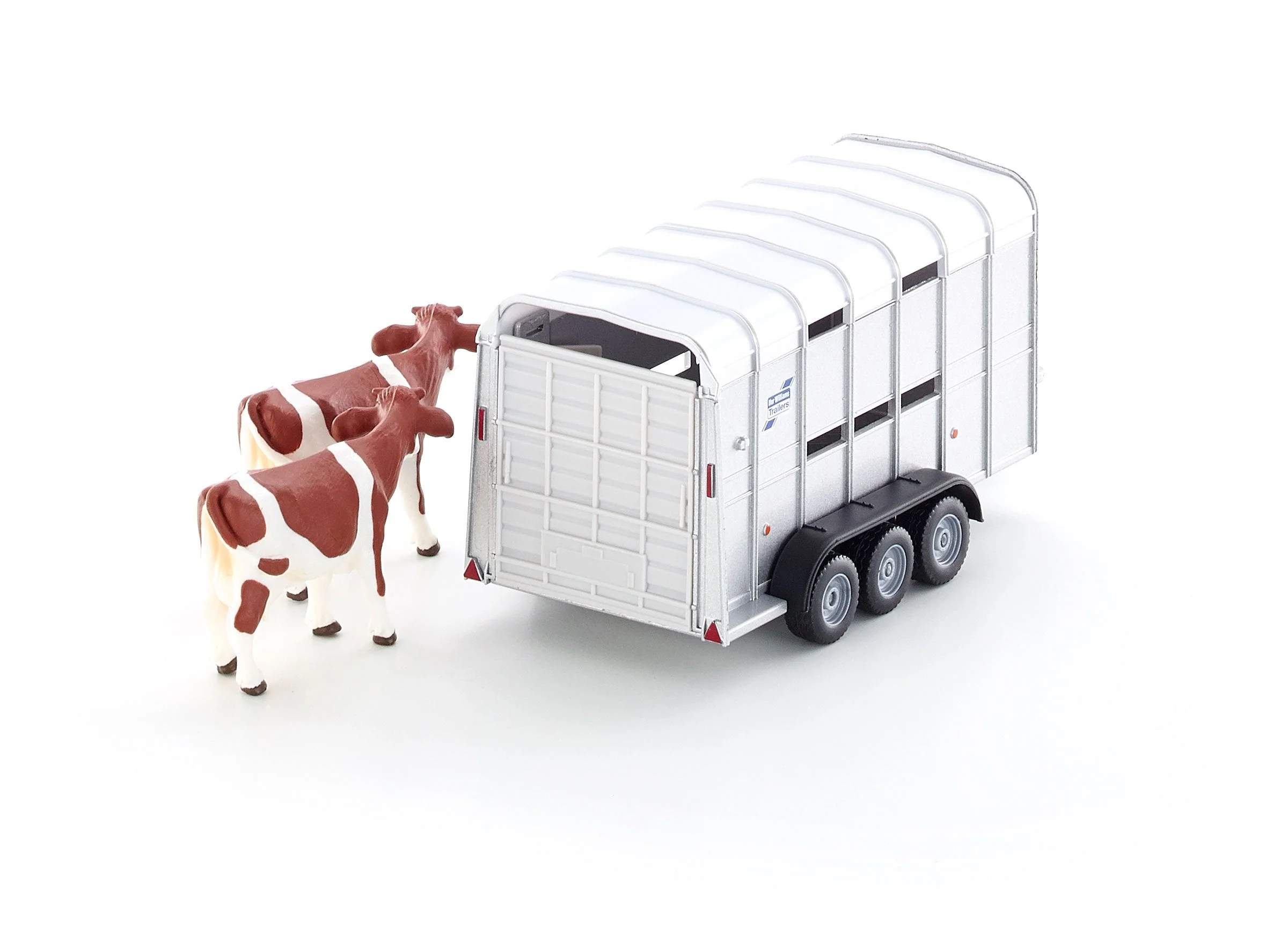 Siku 1:32 IFor-Williams Stock Trailer With 2 Cows - Image 8