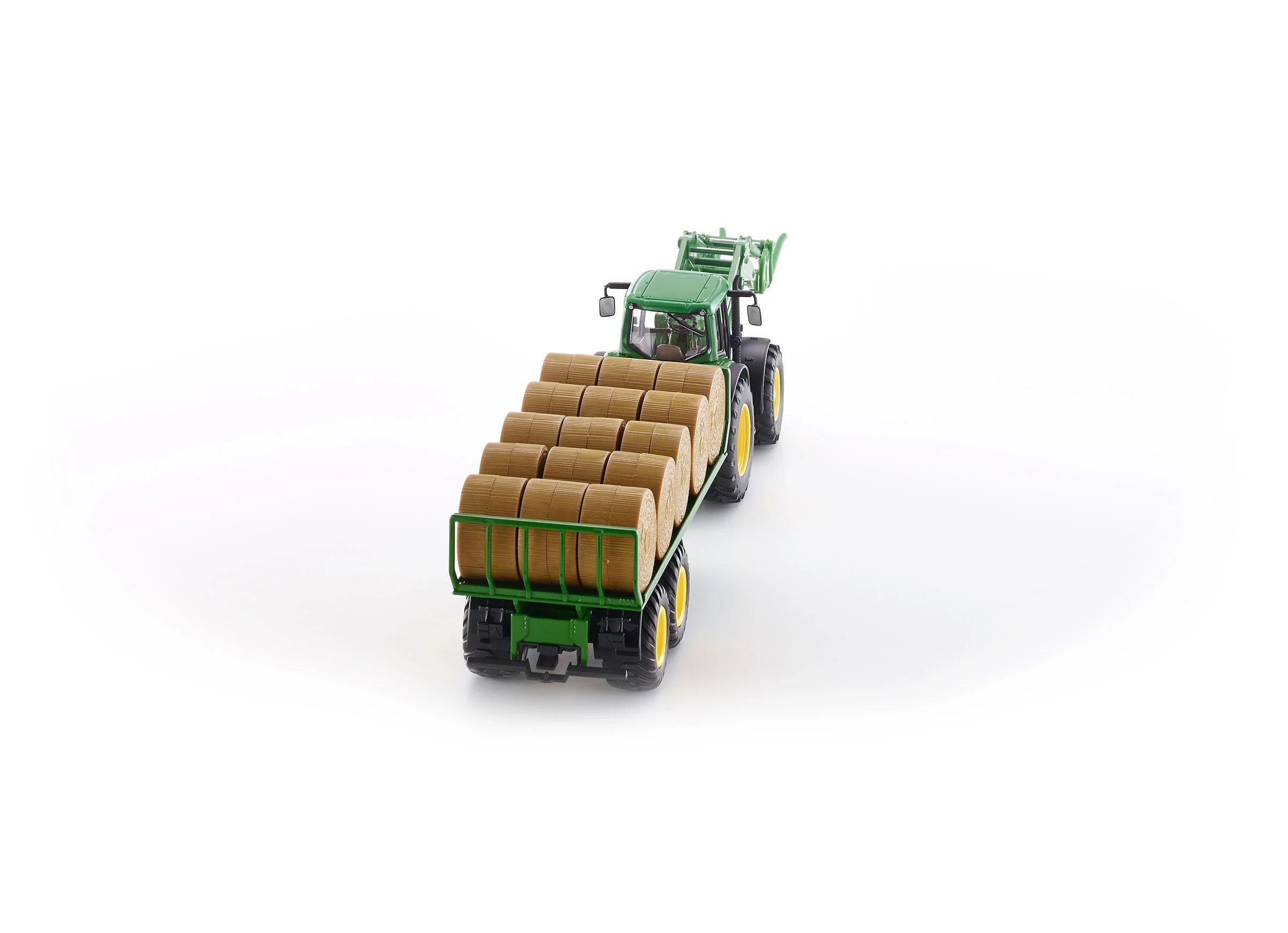 Siku 1:32 John Deere 6920 with Fork Loader & Trailer - Image 12