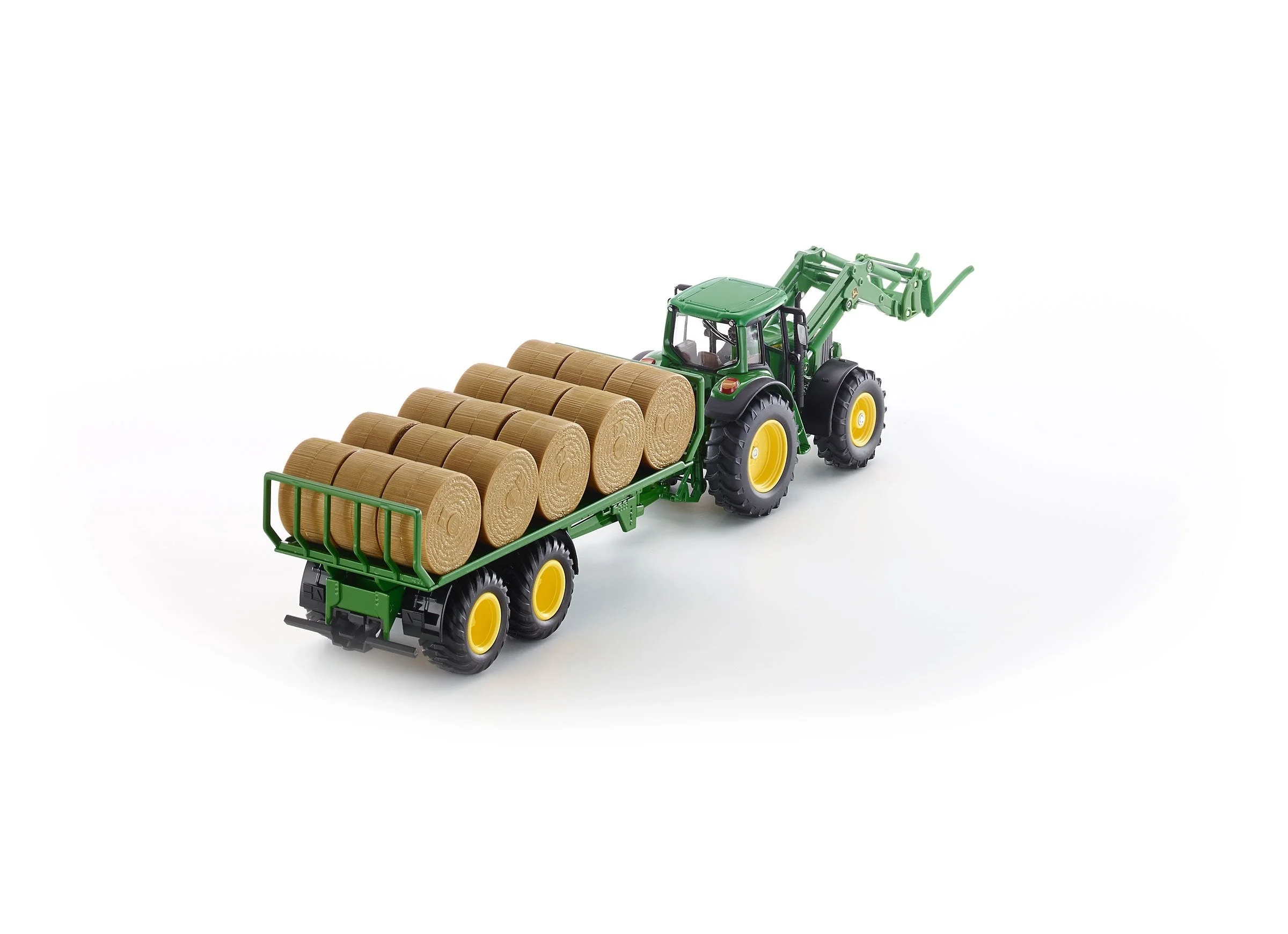 Siku 1:32 John Deere 6920 with Fork Loader & Trailer - Image 14