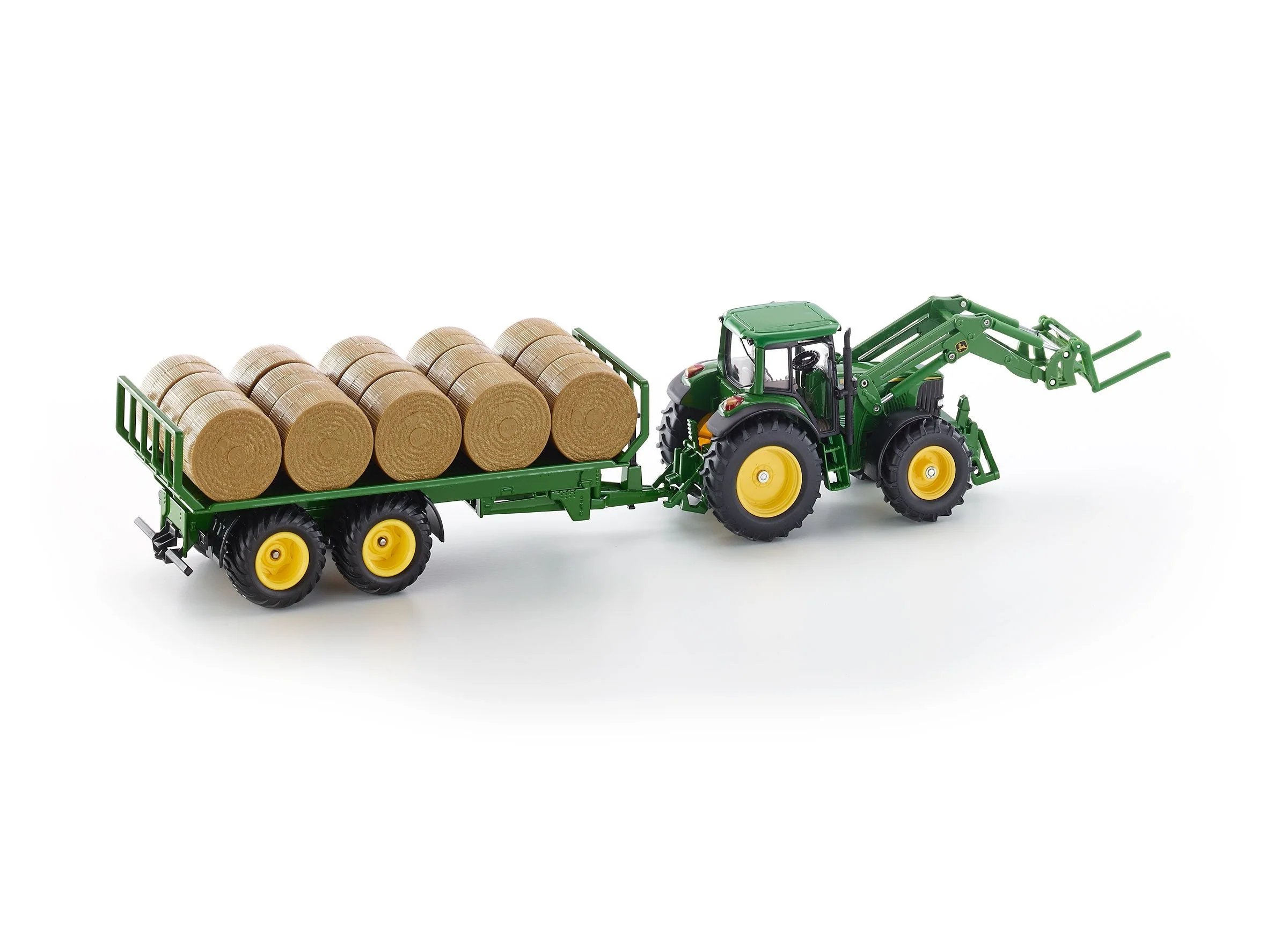Siku 1:32 John Deere 6920 with Fork Loader & Trailer - Image 17