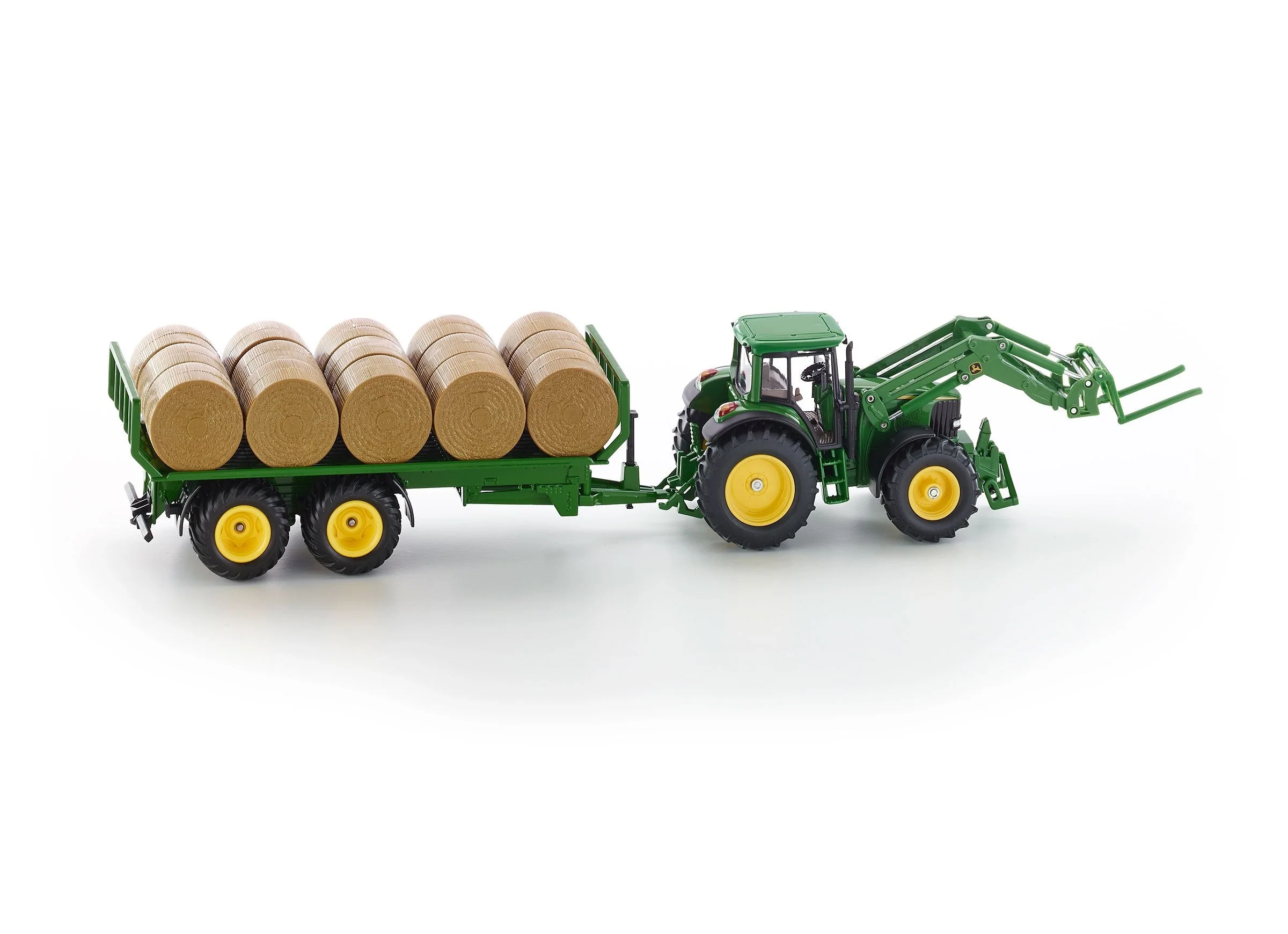 Siku 1:32 John Deere 6920 with Fork Loader & Trailer - Image 18