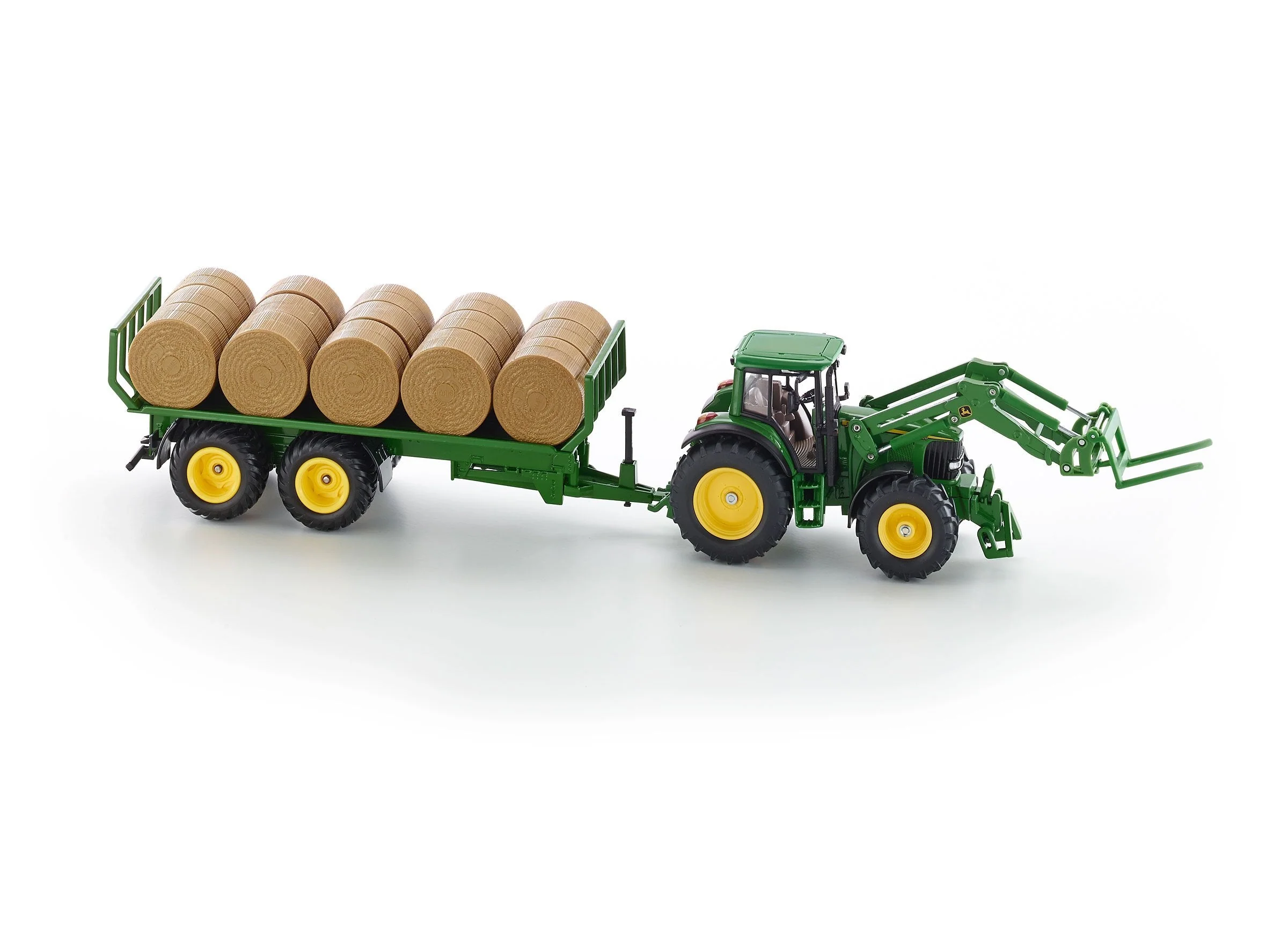 Siku 1:32 John Deere 6920 with Fork Loader & Trailer - Image 20