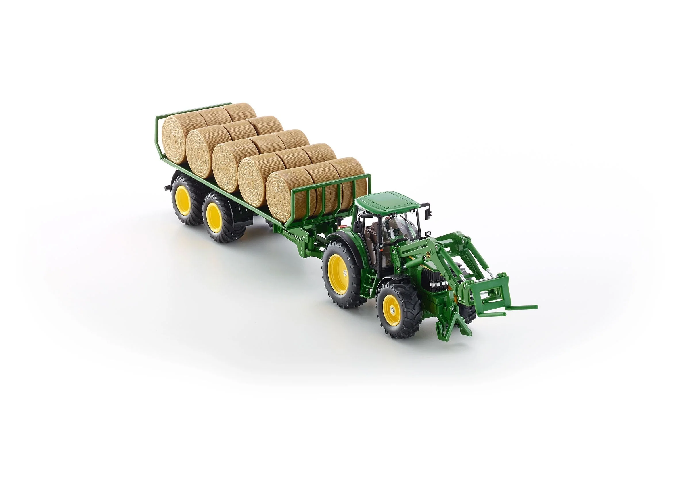 Siku 1:32 John Deere 6920 with Fork Loader & Trailer - Image 24