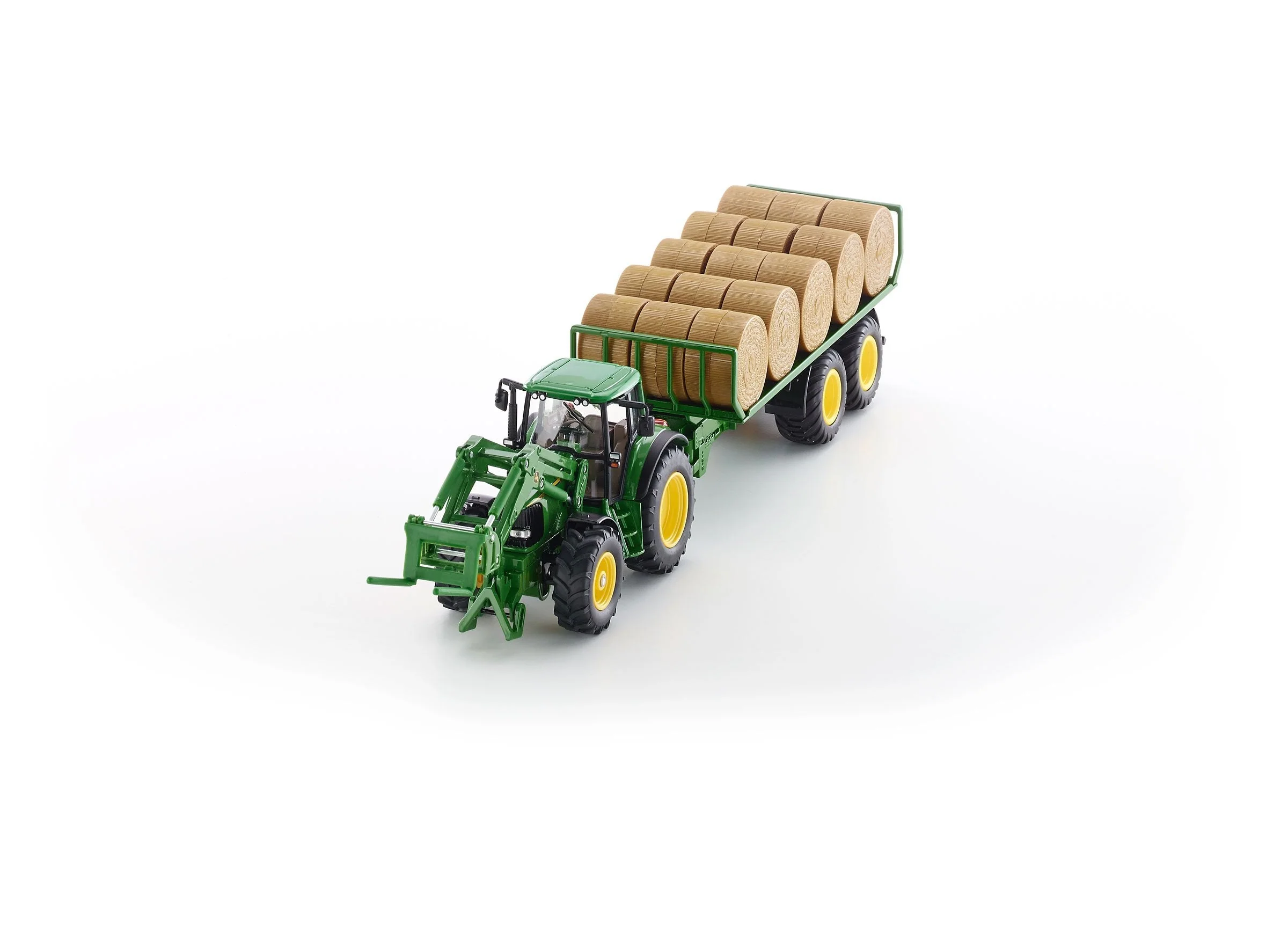 Siku 1:32 John Deere 6920 with Fork Loader & Trailer - Image 29