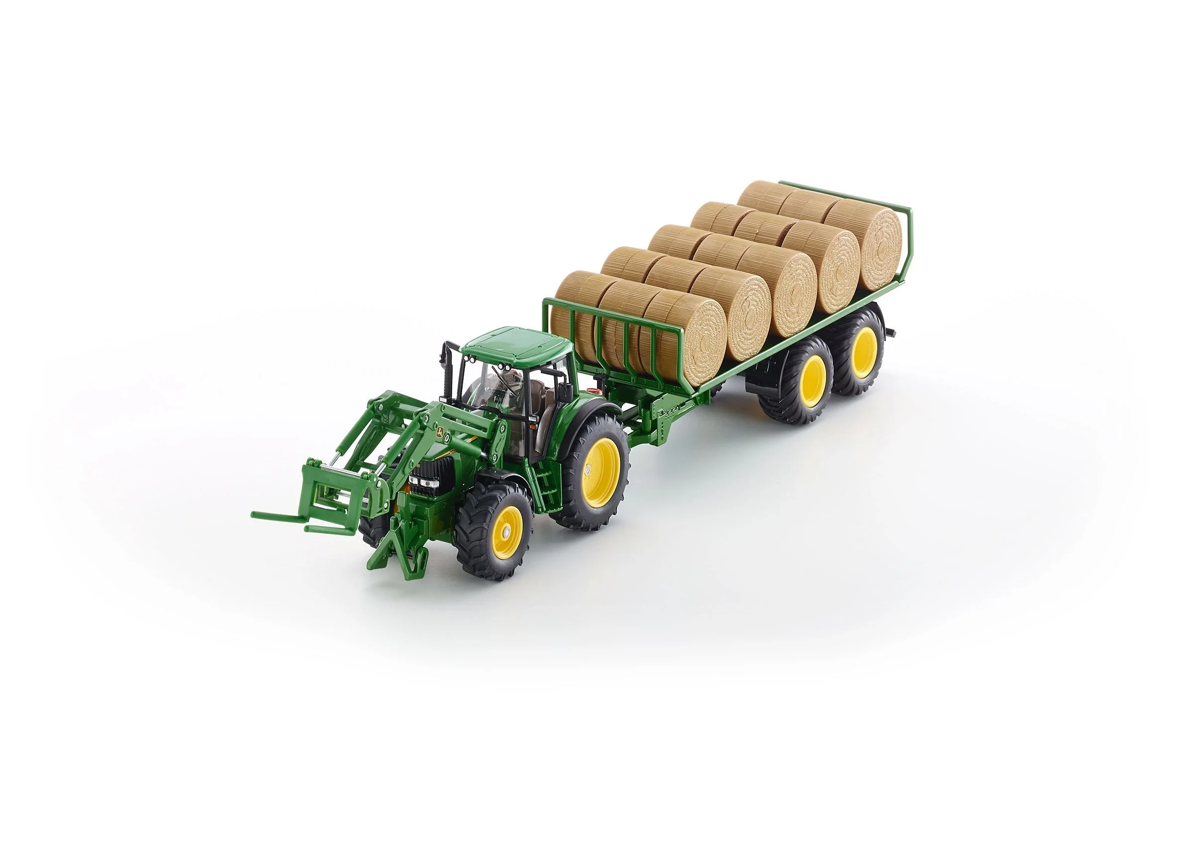 Siku 1:32 John Deere 6920 with Fork Loader & Trailer - Image 30