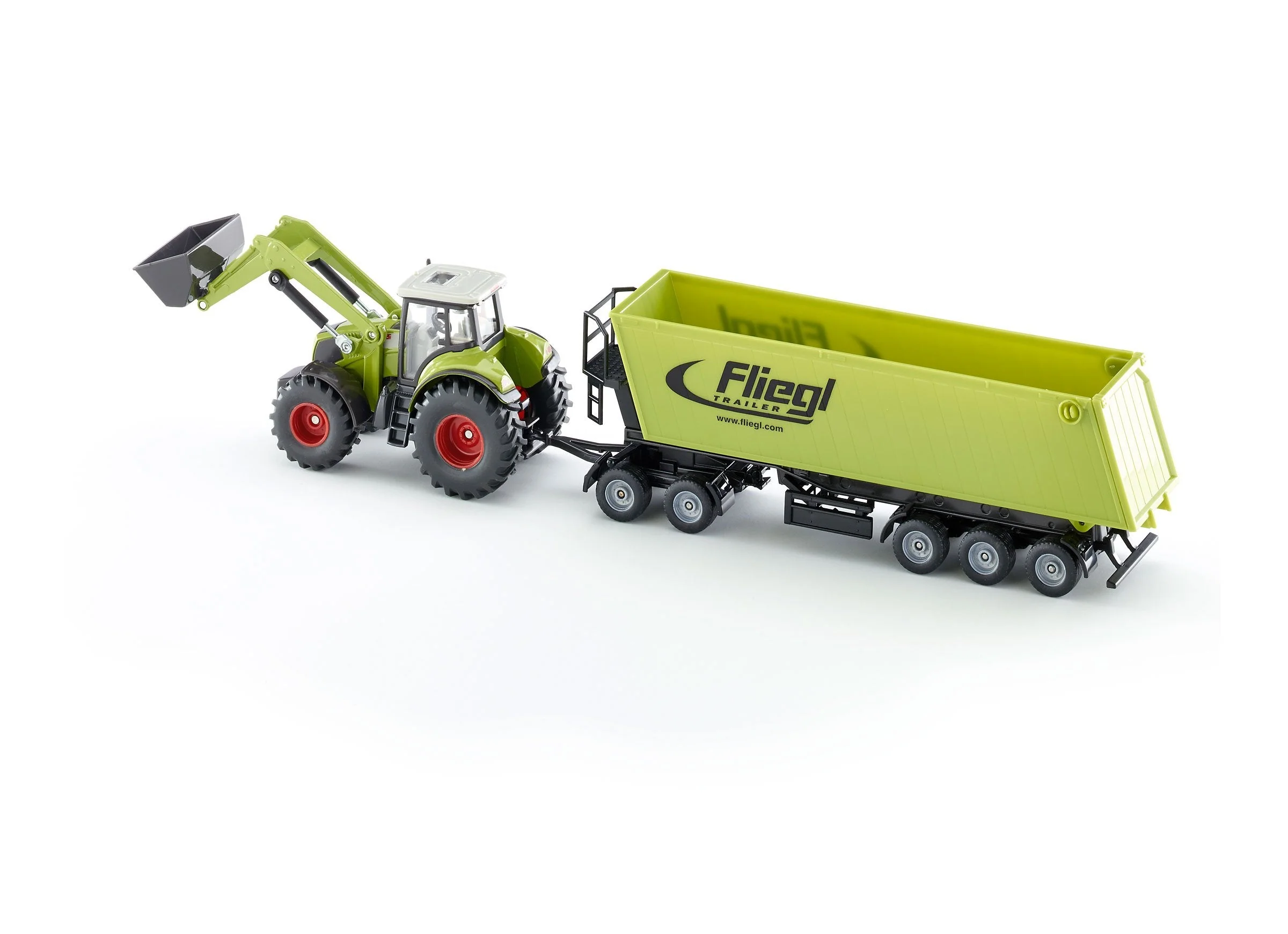 Siku 1:50 CLAAS with Loader, Dolly & Trailer - Image 10