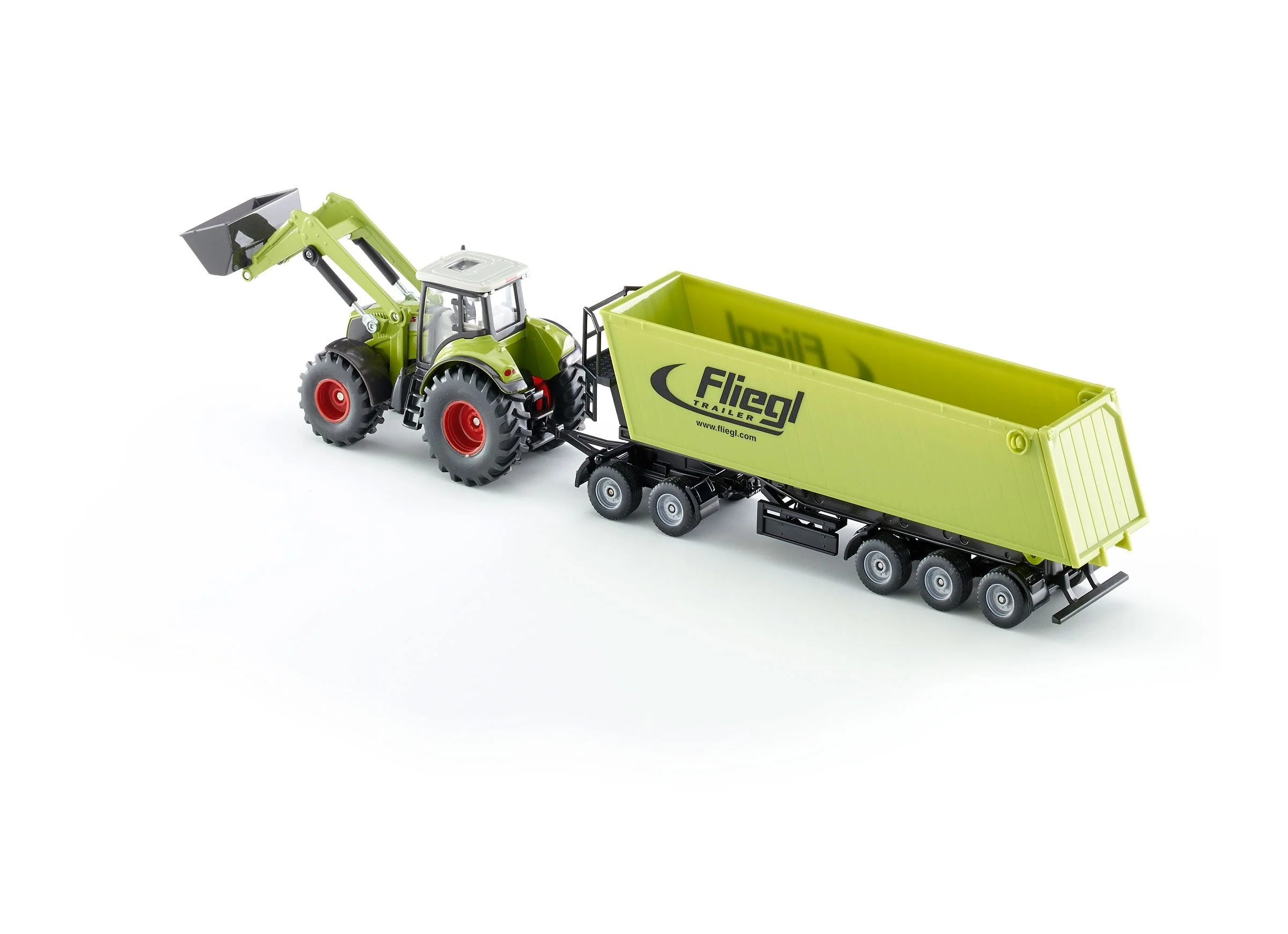 Siku 1:50 CLAAS with Loader, Dolly & Trailer - Image 11
