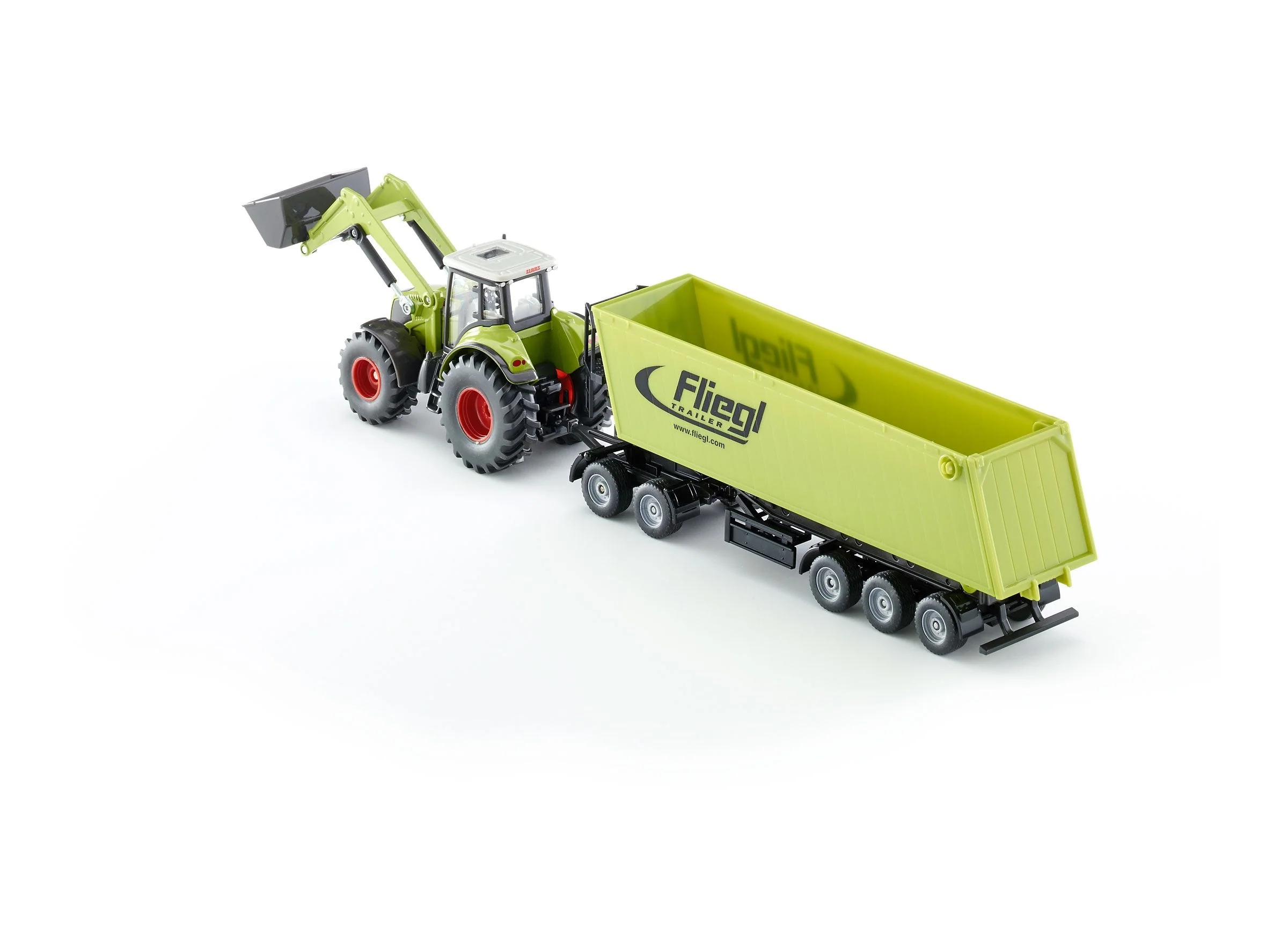 Siku 1:50 CLAAS with Loader, Dolly & Trailer - Image 12