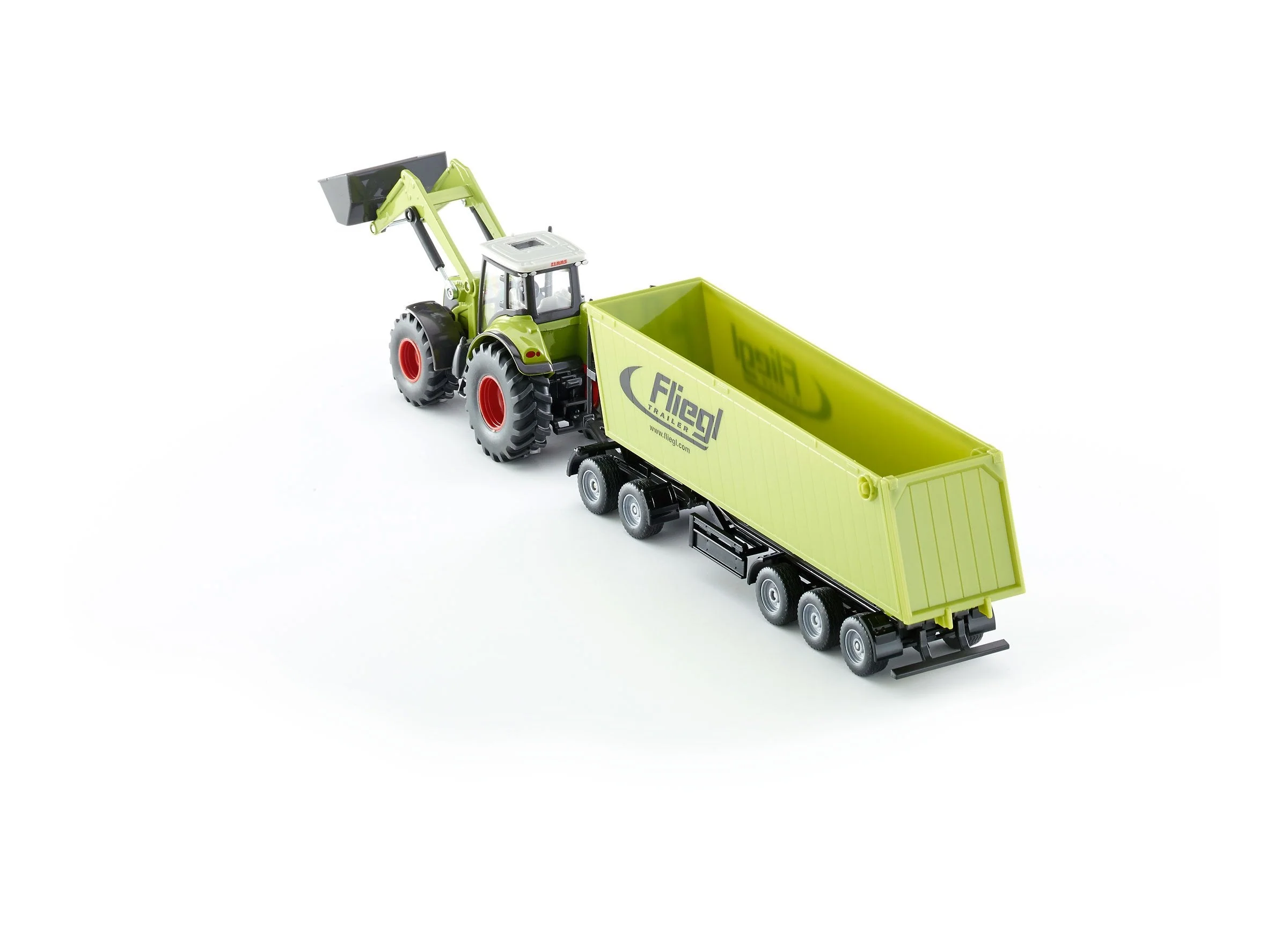Siku 1:50 CLAAS with Loader, Dolly & Trailer - Image 13