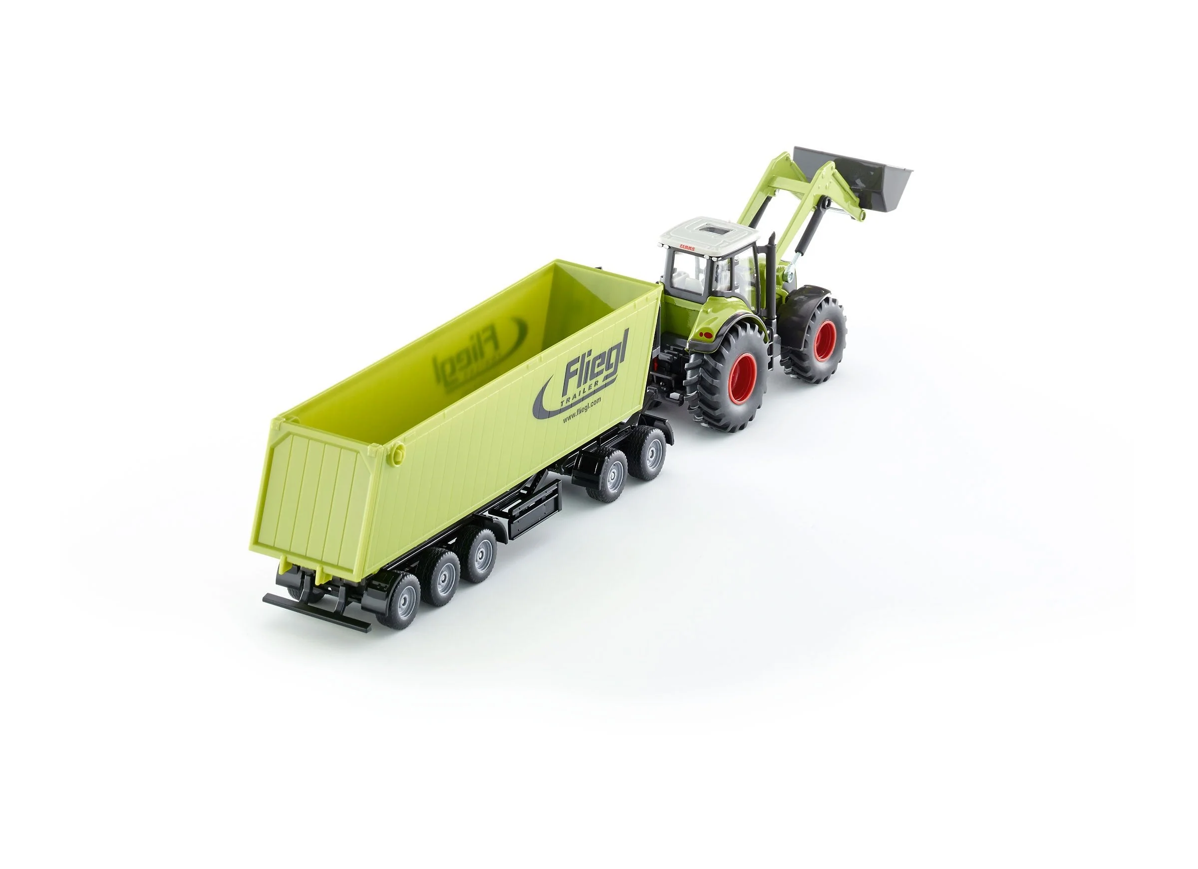 Siku 1:50 CLAAS with Loader, Dolly & Trailer - Image 19