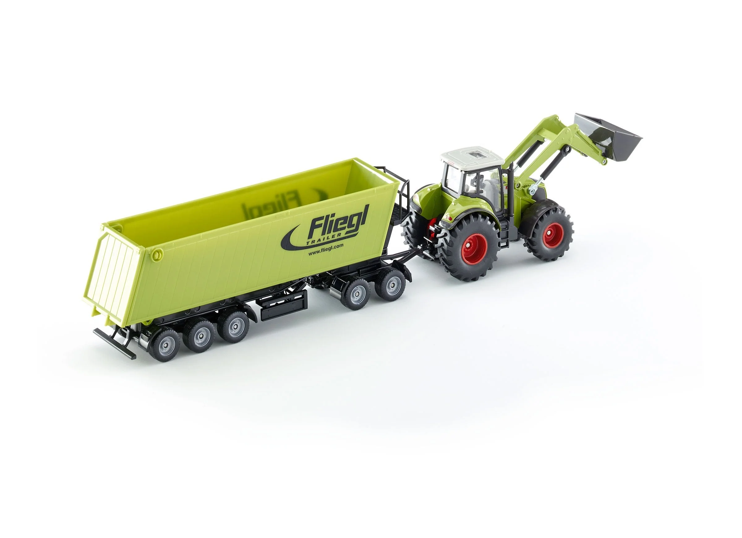 Siku 1:50 CLAAS with Loader, Dolly & Trailer - Image 21
