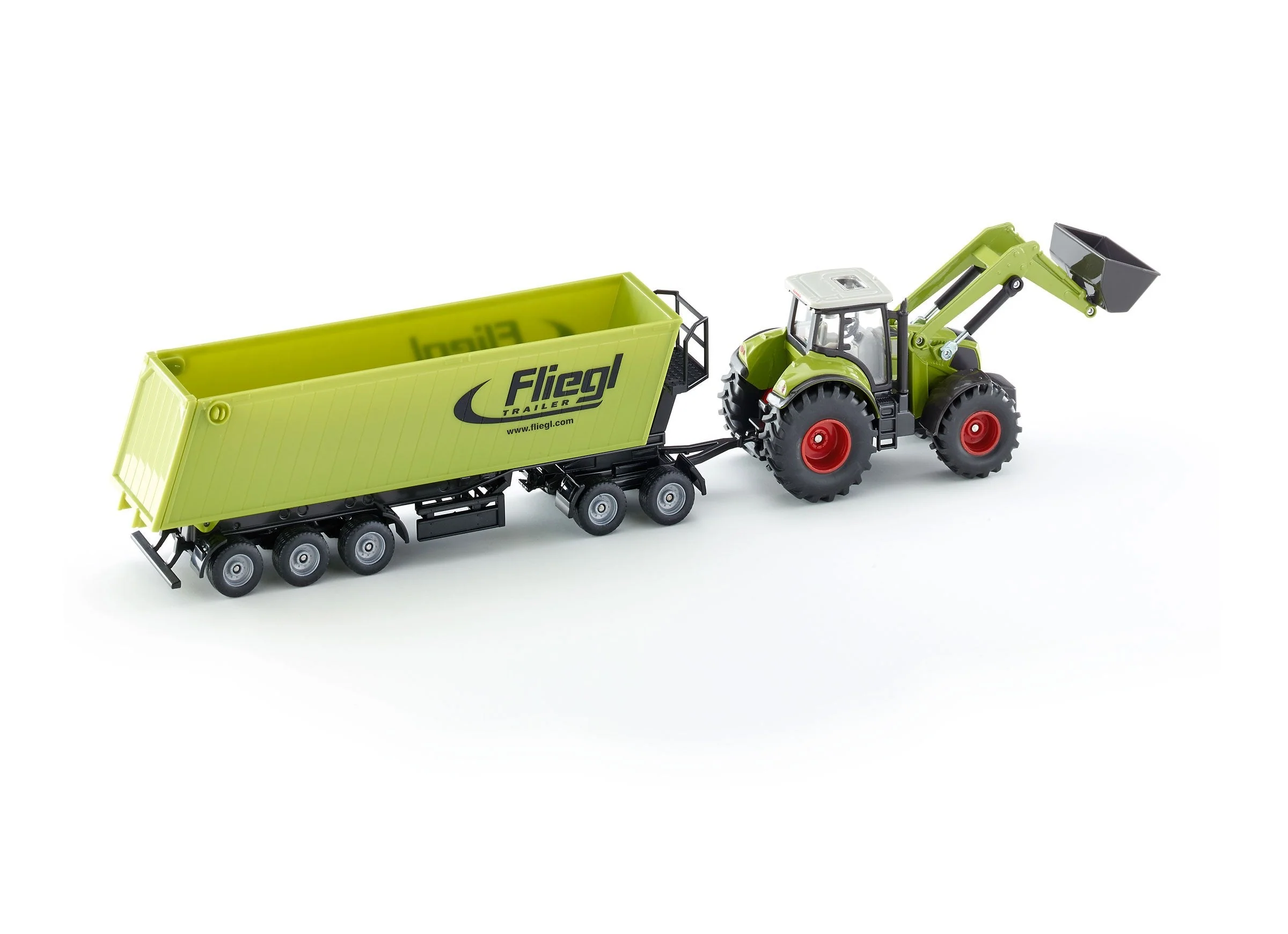 Siku 1:50 CLAAS with Loader, Dolly & Trailer - Image 22