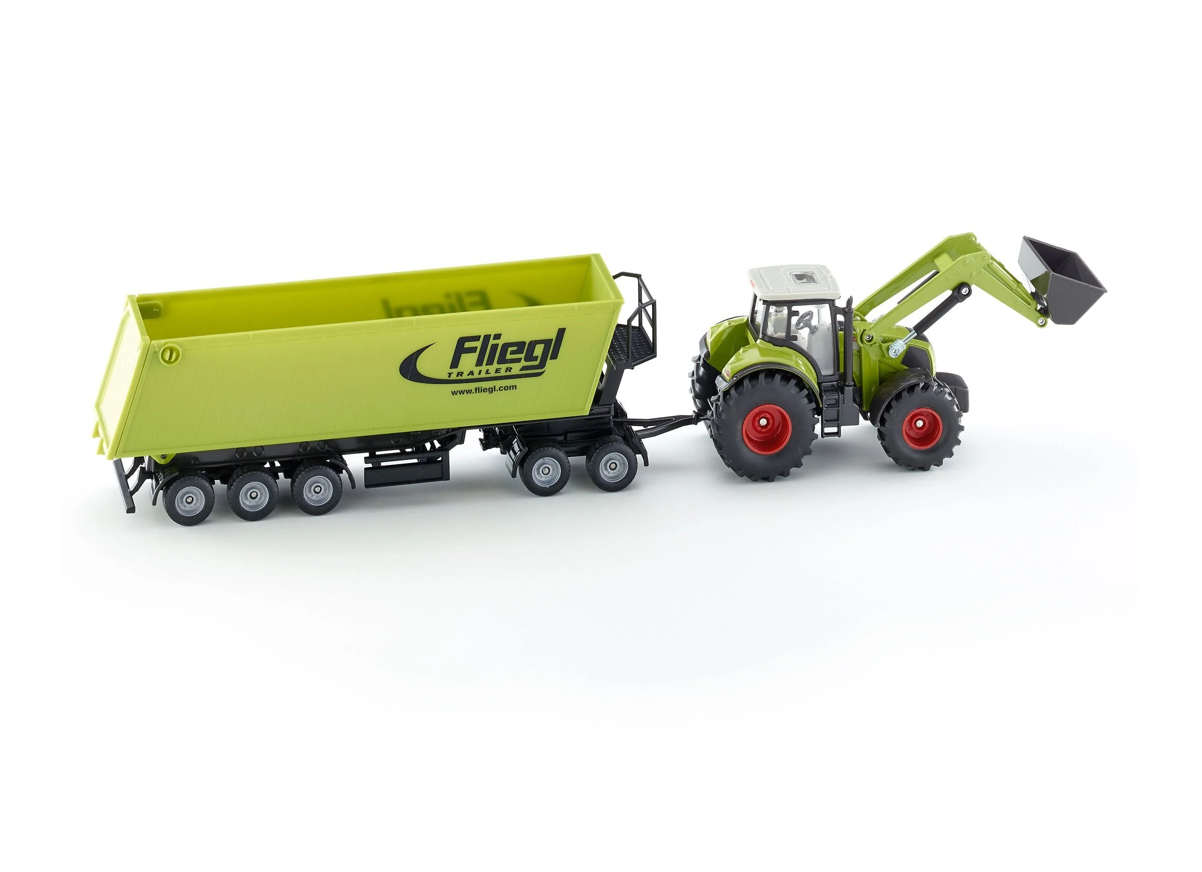 Siku 1:50 CLAAS with Loader, Dolly & Trailer - Image 23