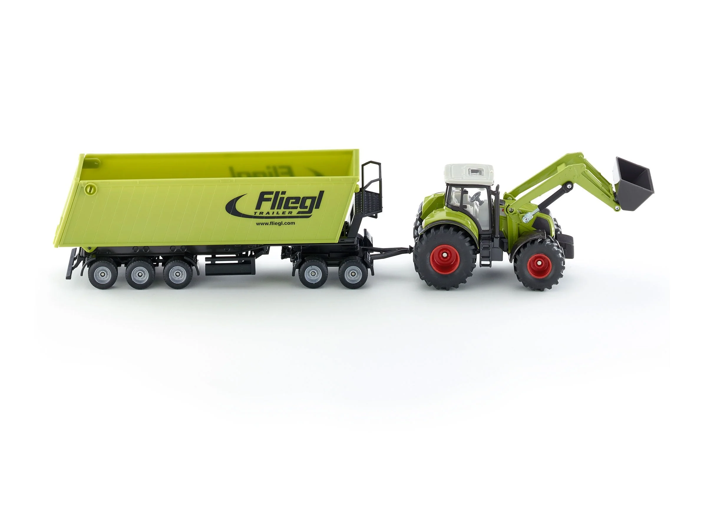Siku 1:50 CLAAS with Loader, Dolly & Trailer - Image 24